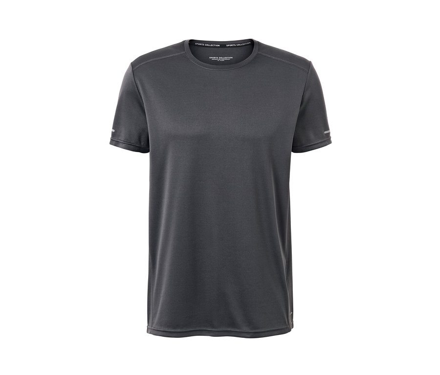 Szara koszulka funkcyjna.