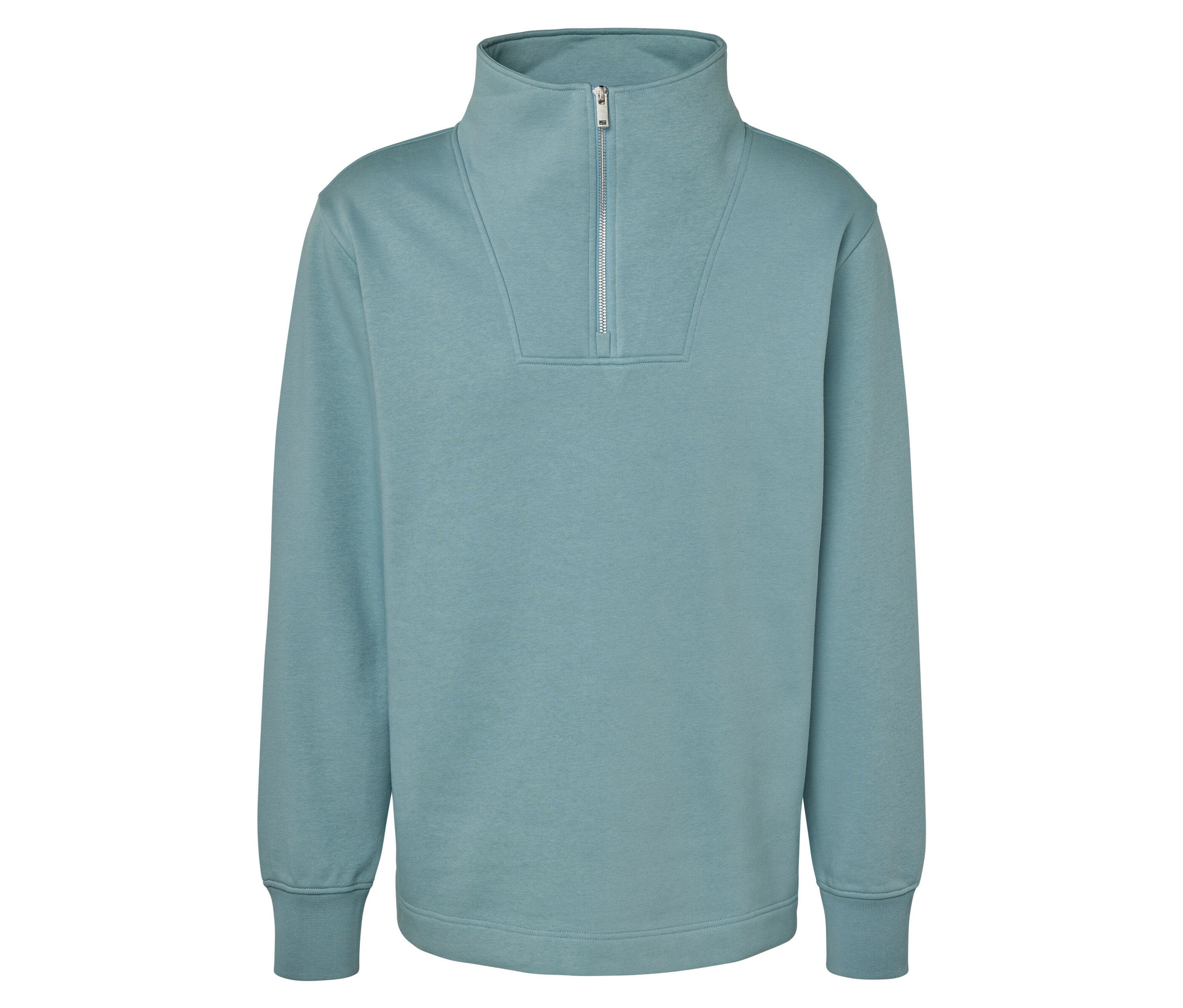 Tchibo - Bluza z kołnierzem typu troyer, niebieski