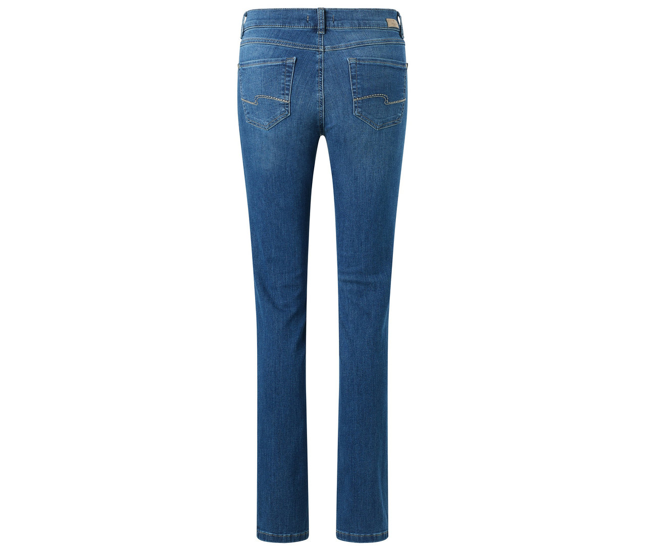 Widok z tyłu dżinsów Angels „Cici” Slim Fit, niebieskie.
