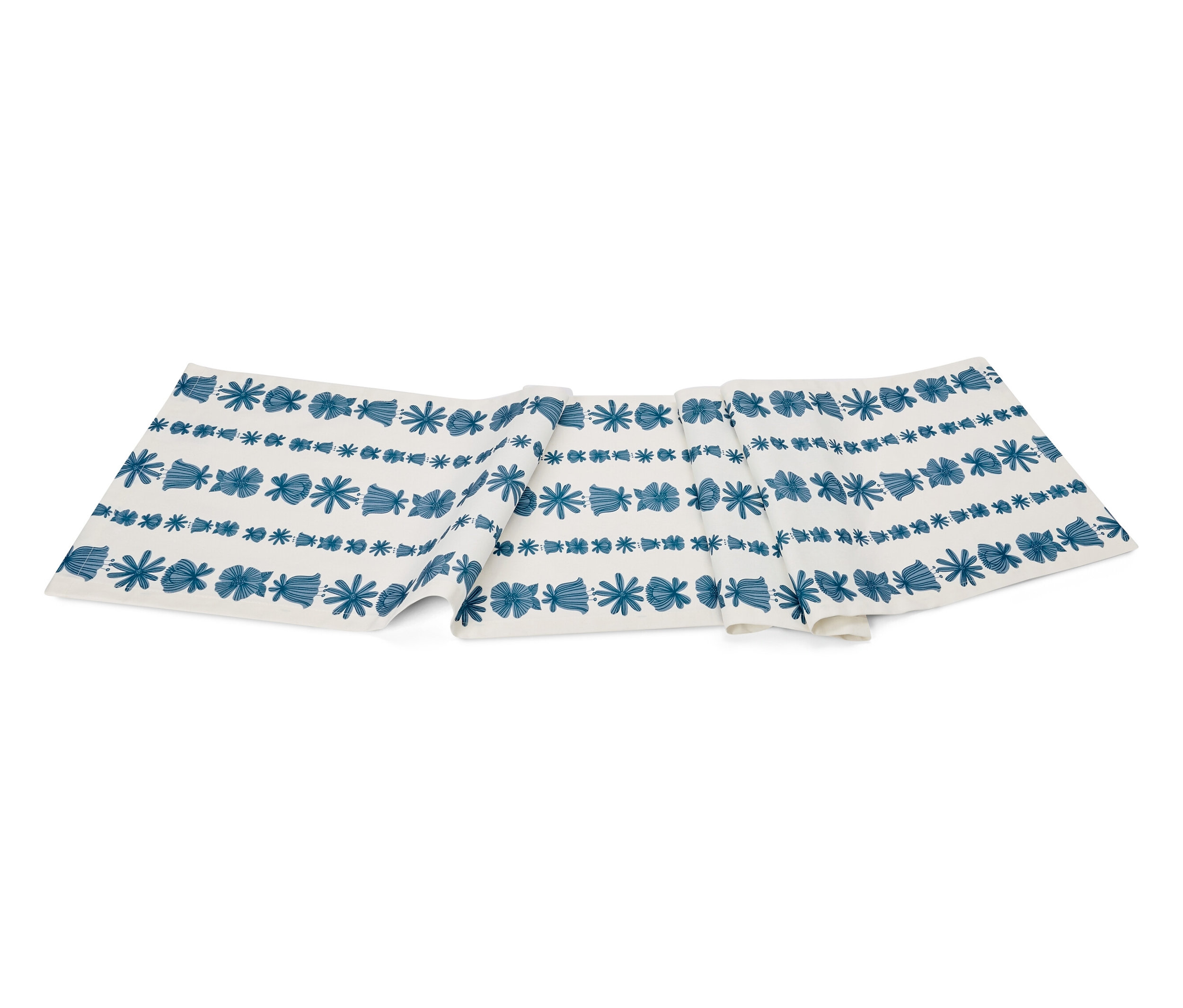 Tchibo - Bieżnik - kolor: biały/niebieski