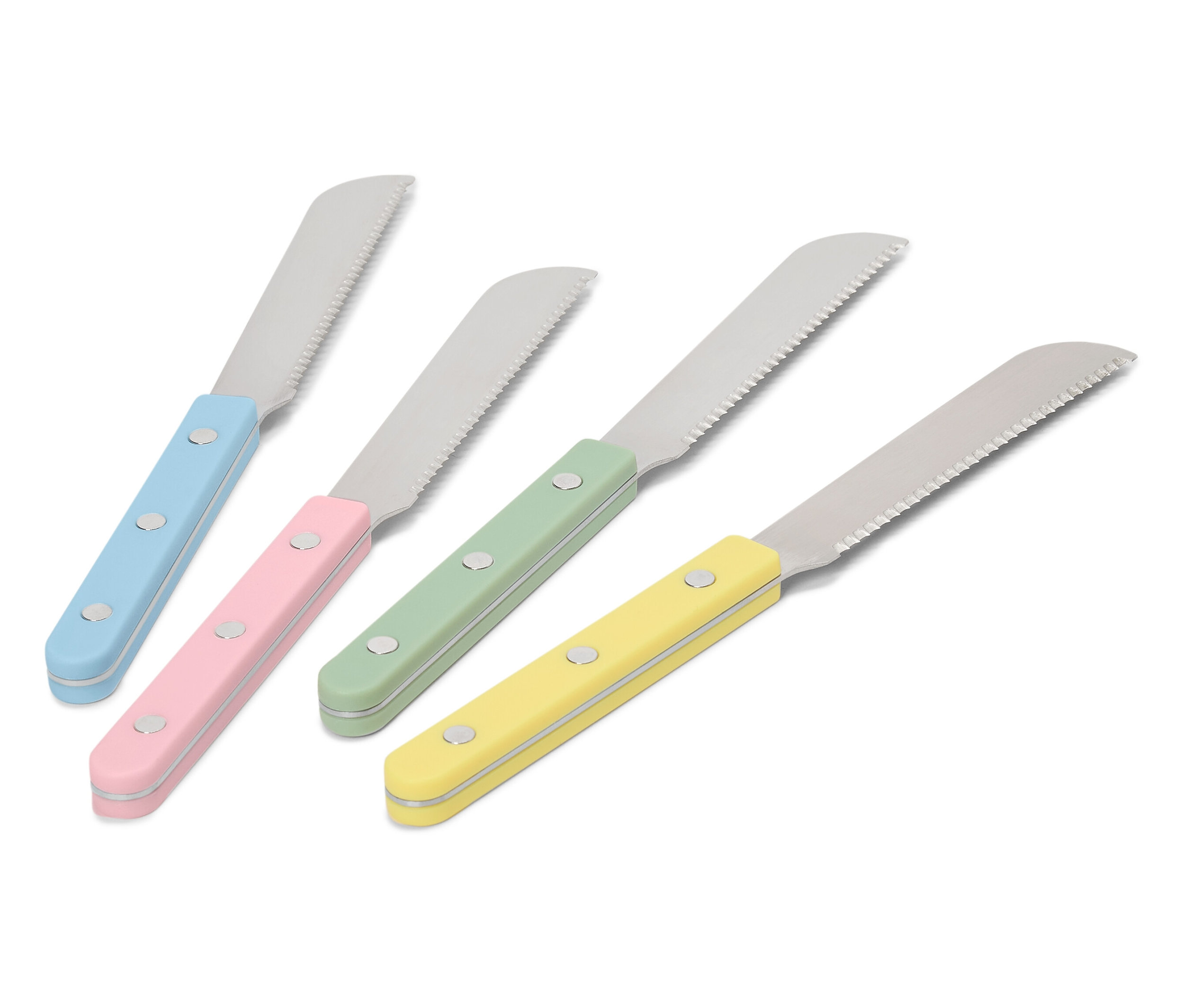 Tchibo - Noże śniadaniowe - kolor: zielony/niebieski