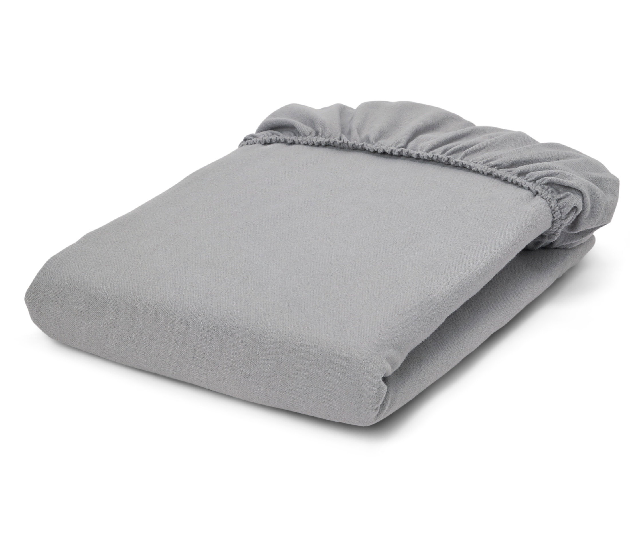 Tchibo - Prześcieradło z gumką ze szlachetnej flaneli - kolor: szary