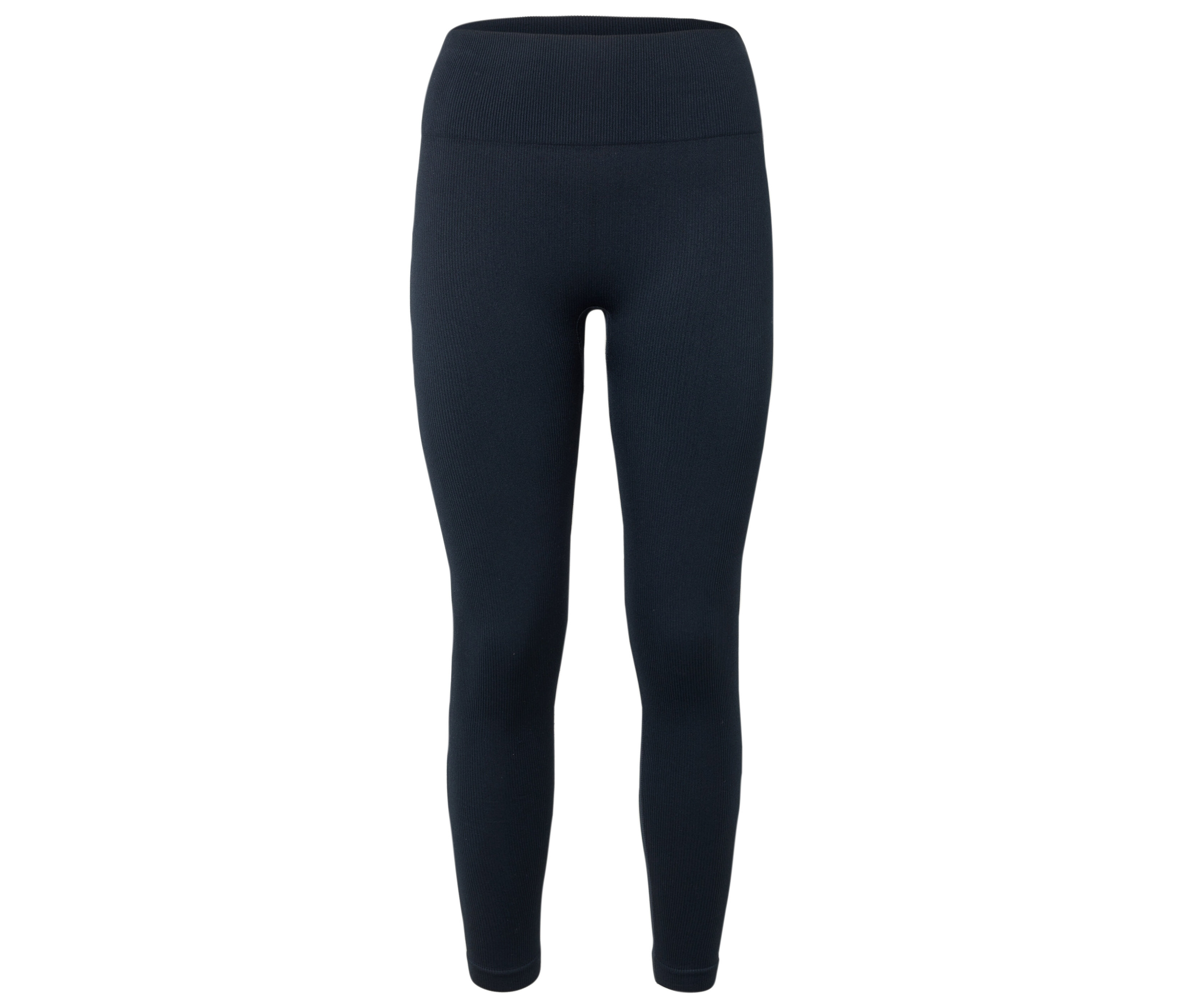 Tchibo - Prążkowane legginsy- niebieski