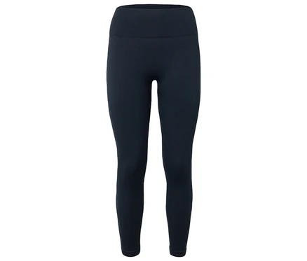 Granatowe legginsy z wysokim stanem.