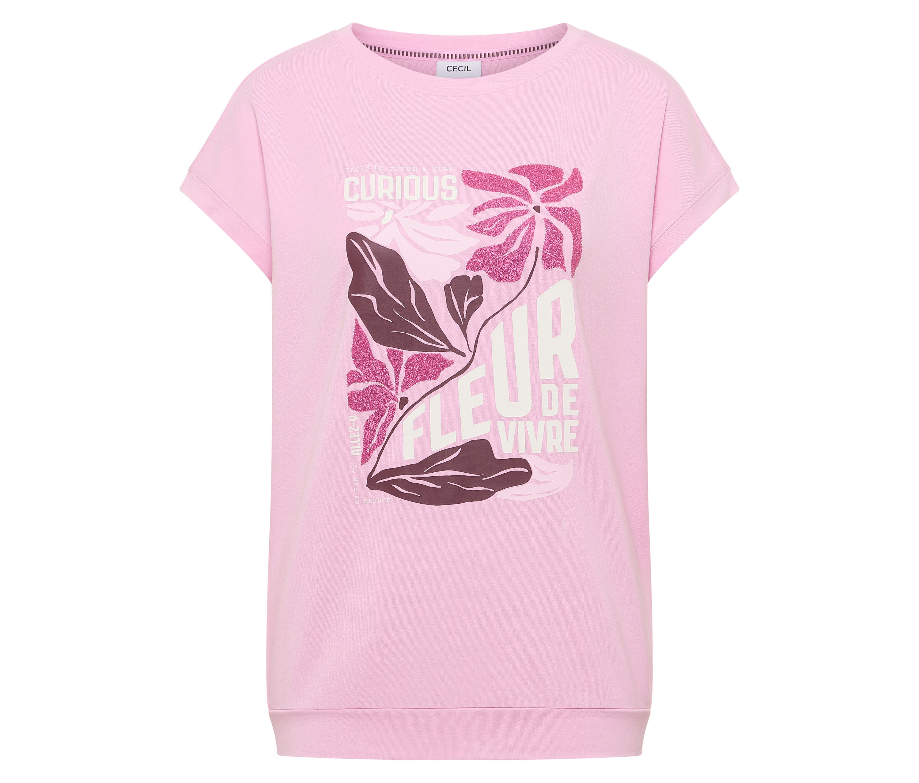 Tchibo - Koszulka z nadrukiem Cecil- różowy