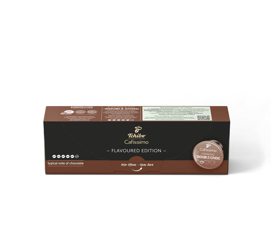 Opakowanie kapsułek Cafissimo Flavoured Espresso Double Choc.