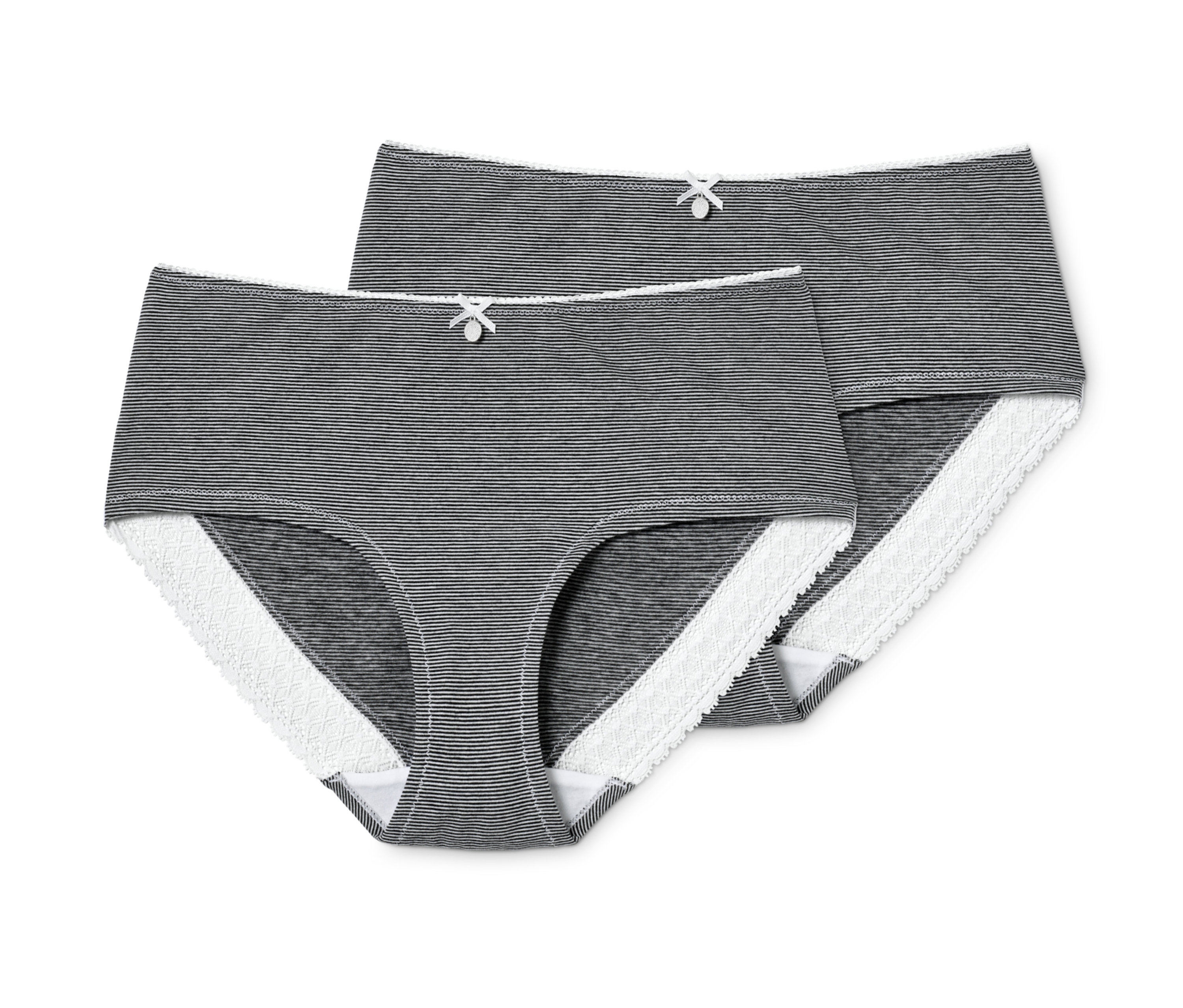 Tchibo - Figi- biały/czarny/w paski