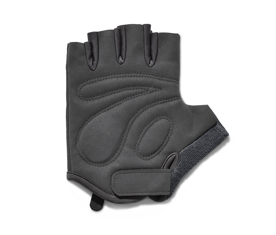 Czarna rękawiczka rowerowa.