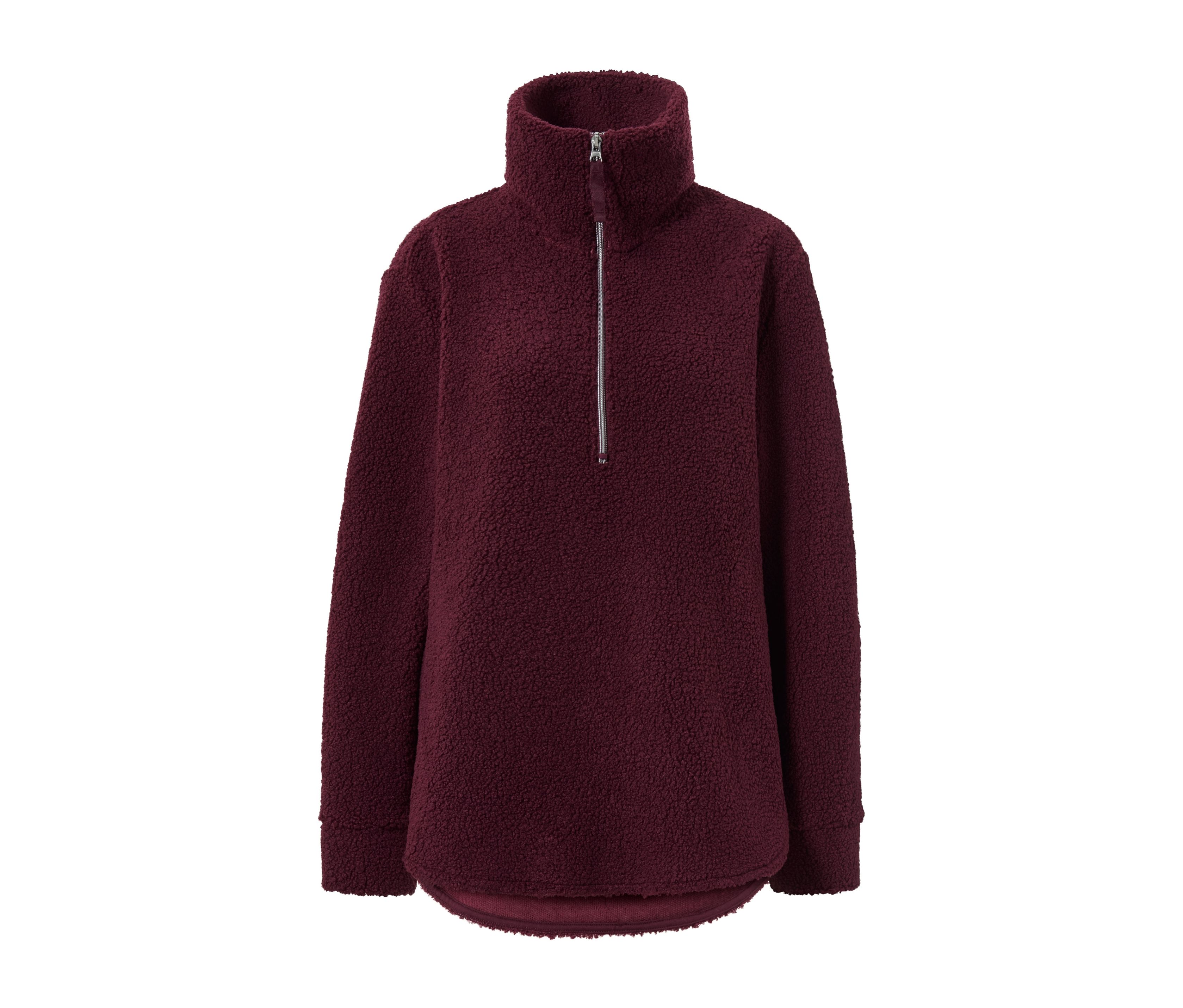 Tchibo - Bluza pluszowa oversize - dla pań - rozmiar L 44/46 - kolor: czerwony