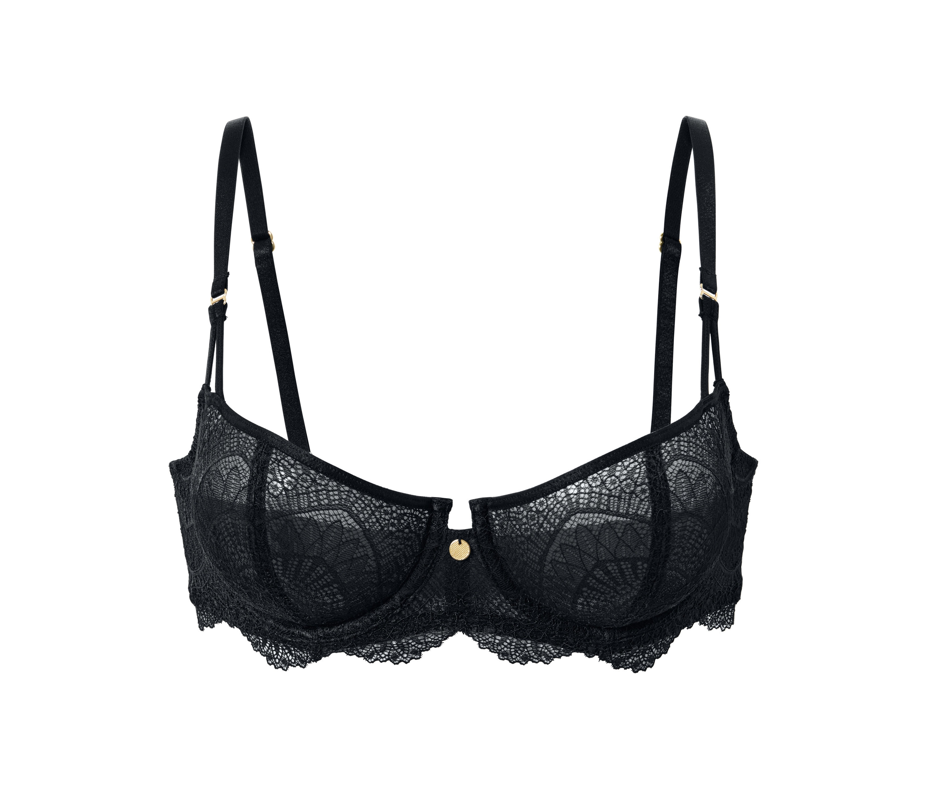 Tchibo - Biustonosz balkonetka, czarny