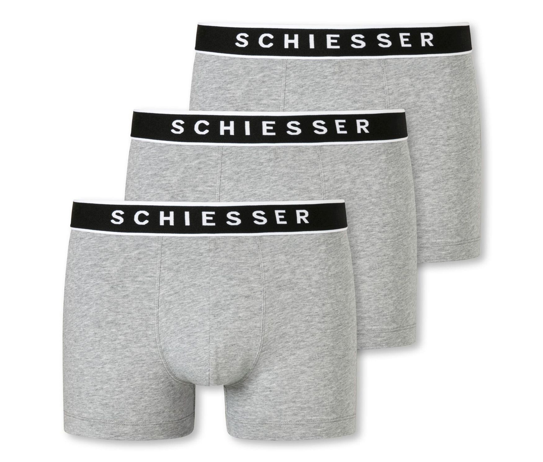 Bokserki z bawełną ekologiczną Schiesser, szary