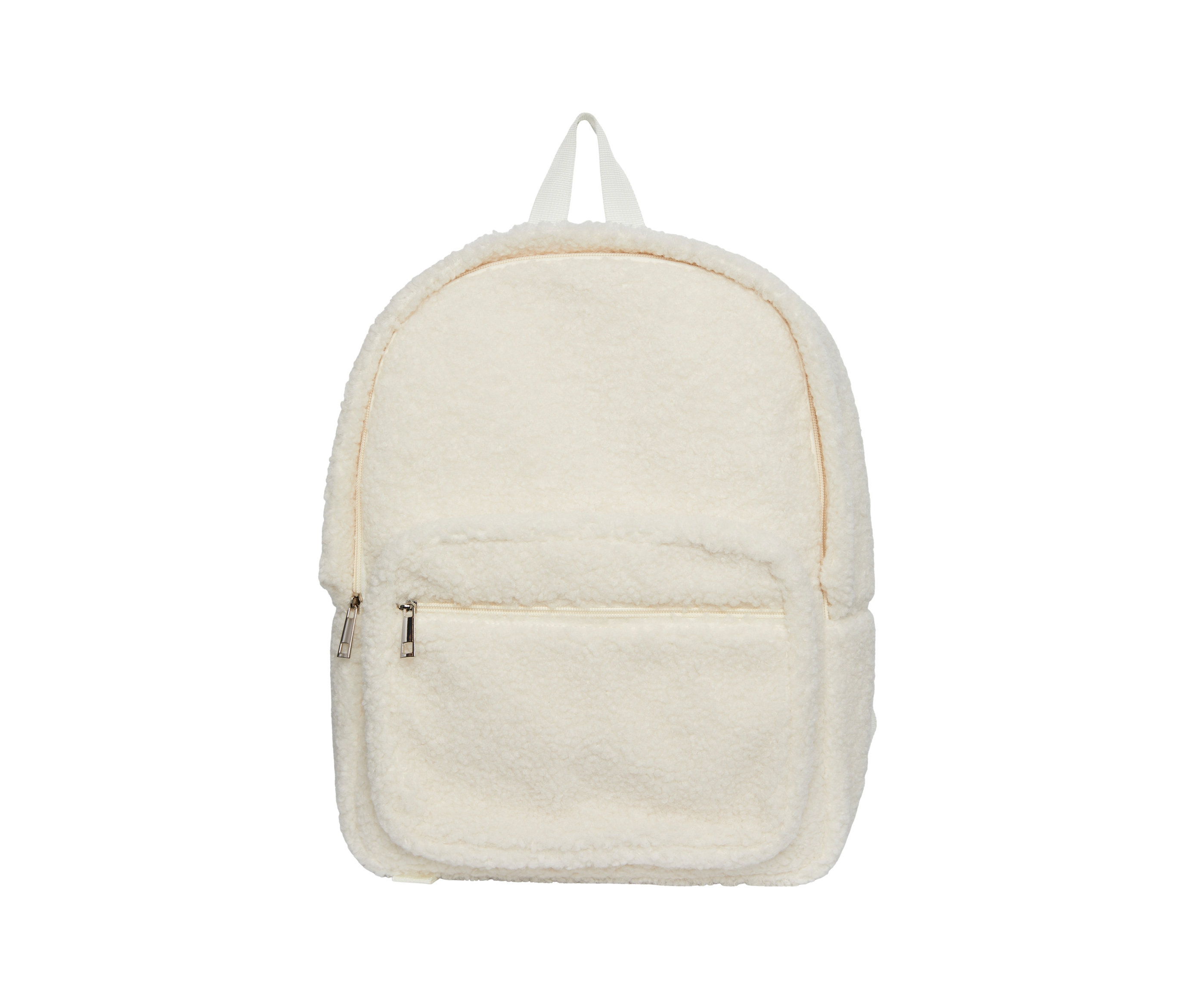 Tchibo - Pluszowy plecak - kolor: biały