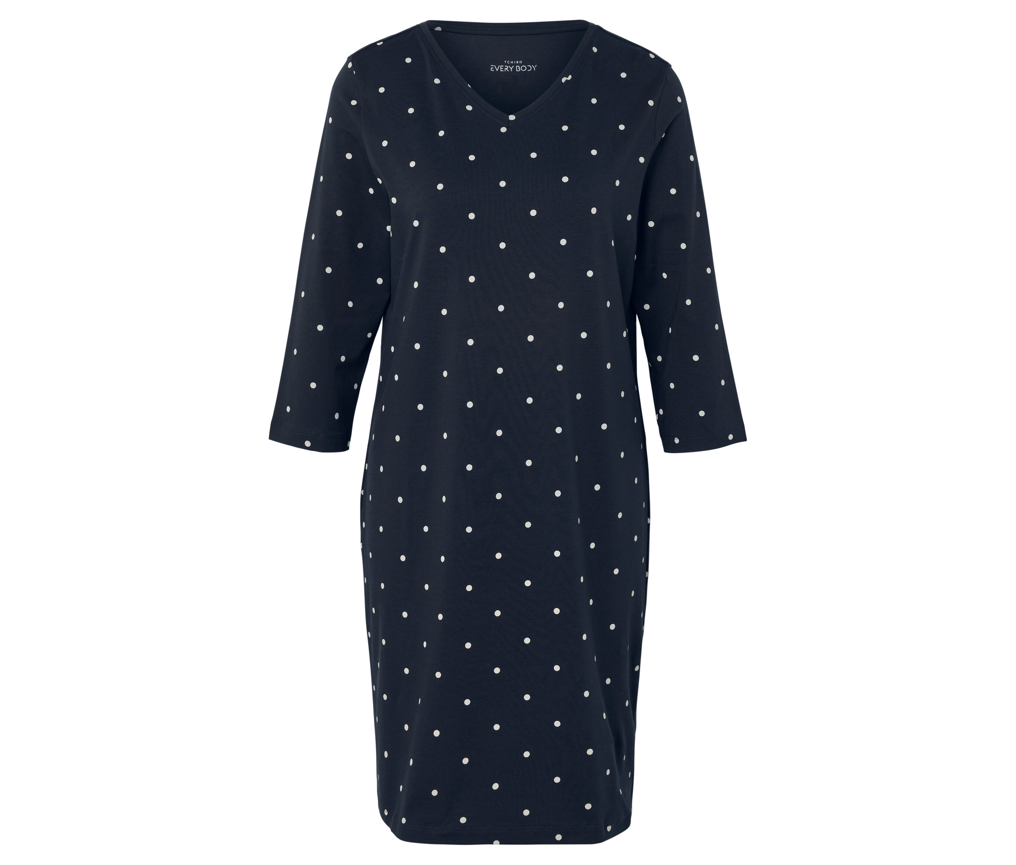 Tchibo - Koszula nocna- niebieski/w kropki