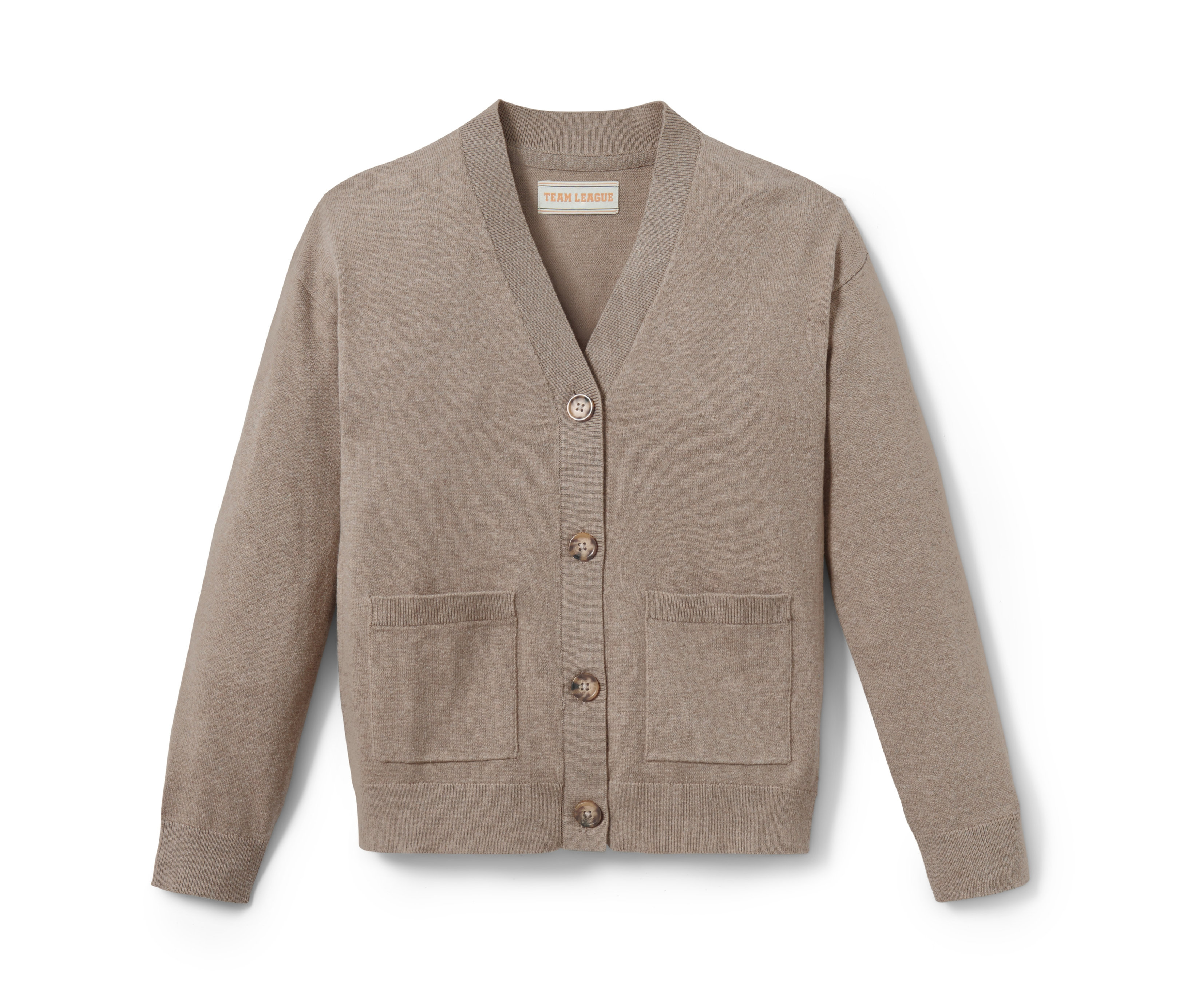 Tchibo - Rozpinany sweter z dzianiny- brązowy