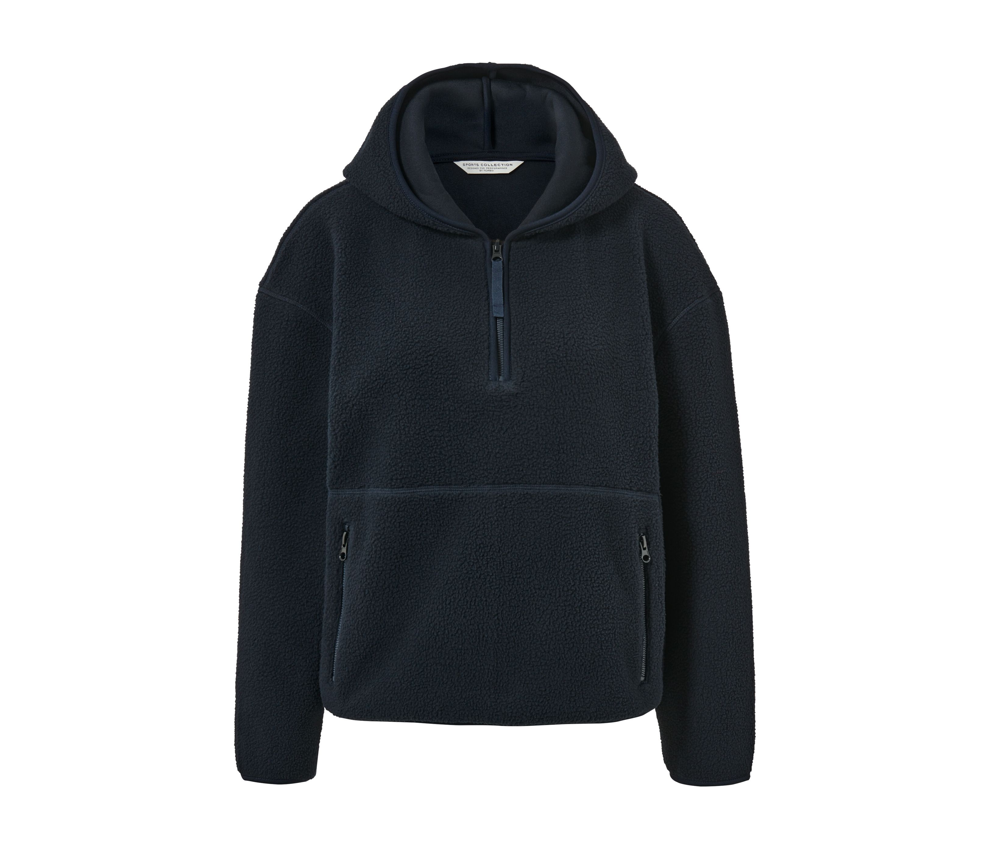 Tchibo - Bluza z kapturem z pluszu, niebieski
