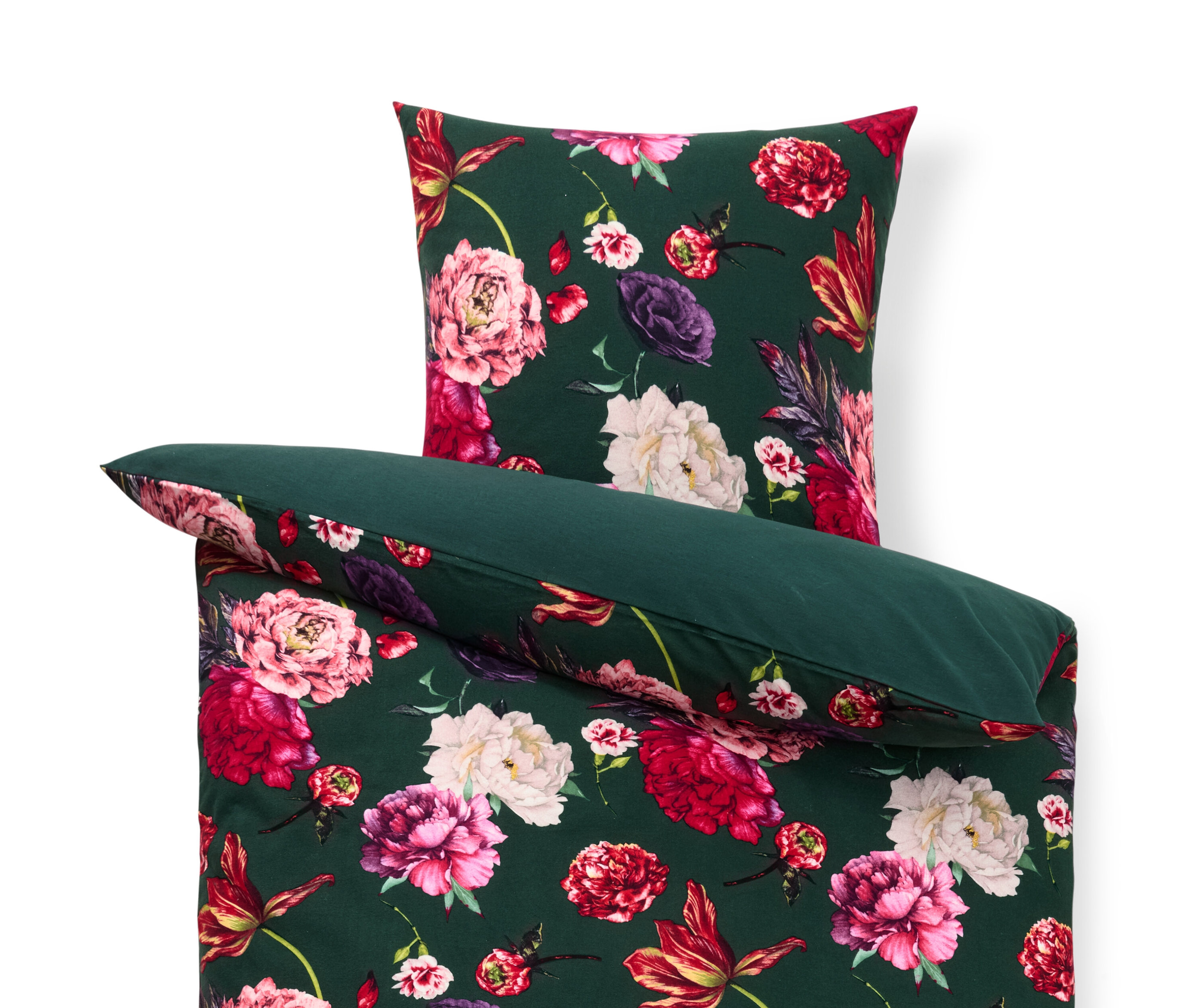 Tchibo - Pościel z flaneli - kolor: zielony