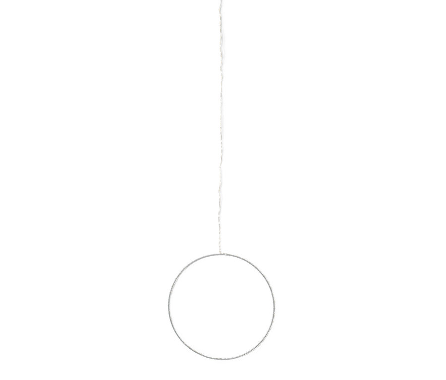 Wisząca obręcz LED do użytku na zewnątrz.