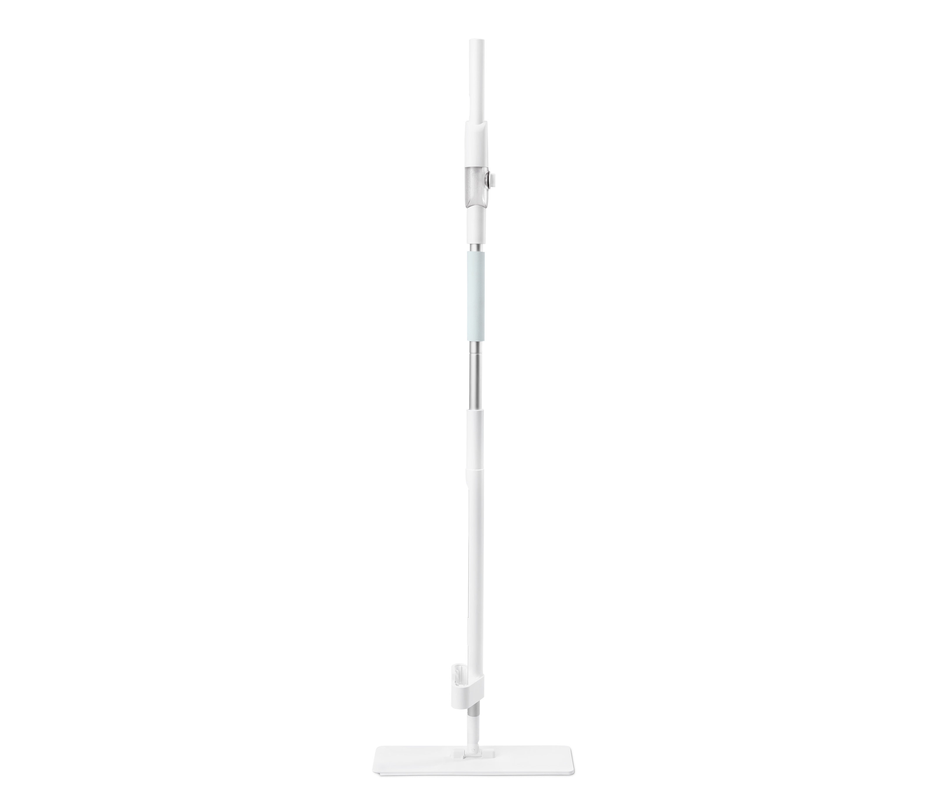 Biały mop z funkcją spryskiwania.