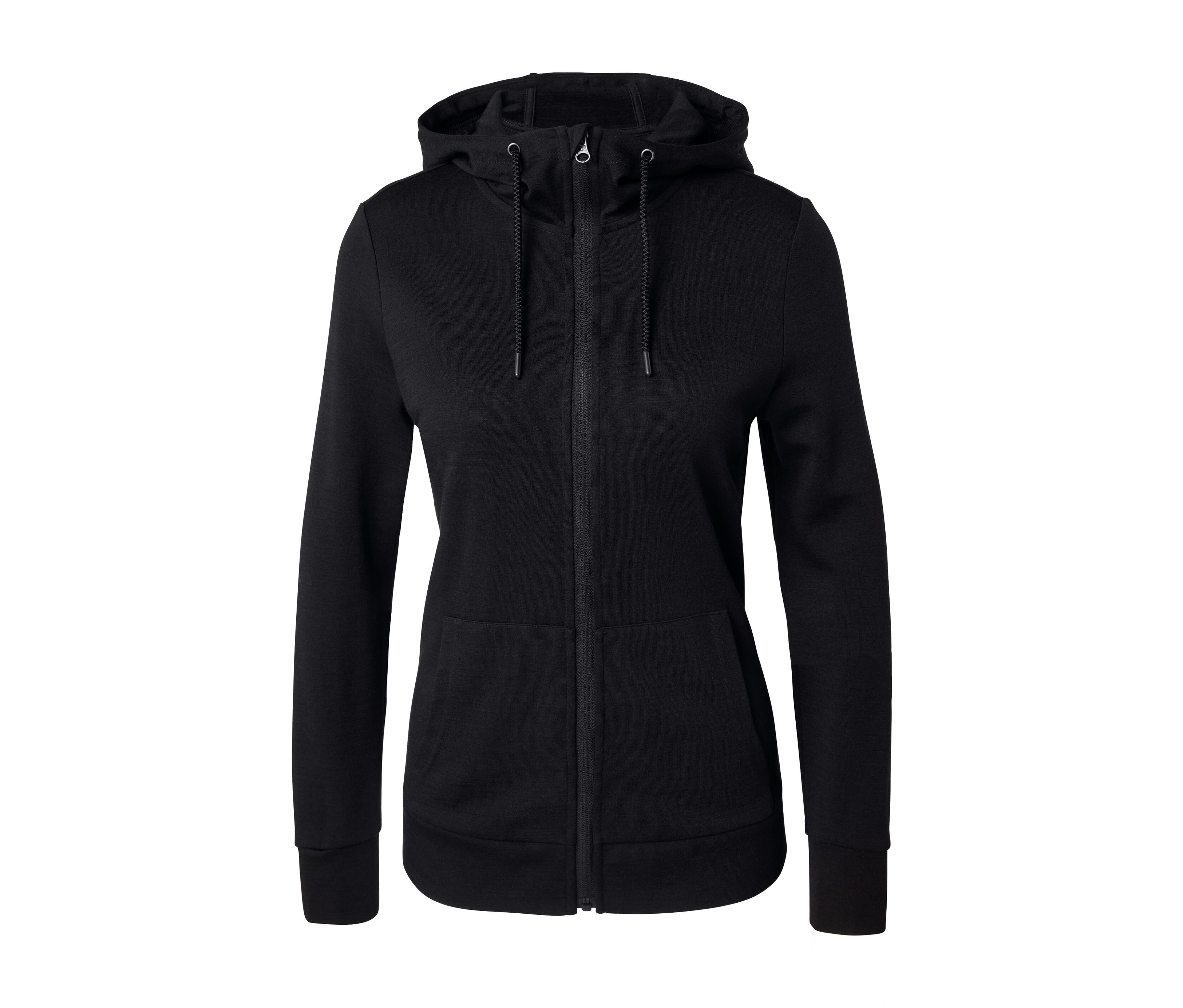 Tchibo - Bluza z kapturem z wełną z certyfikatem RWS, czarny