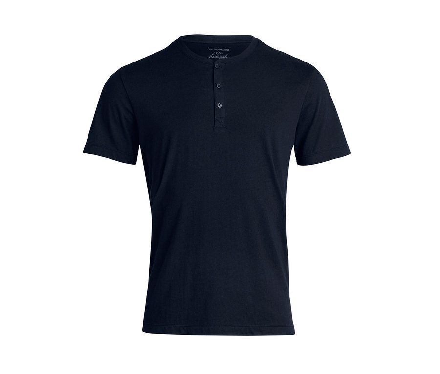 Granatowa męska piżama ze spodenkami.