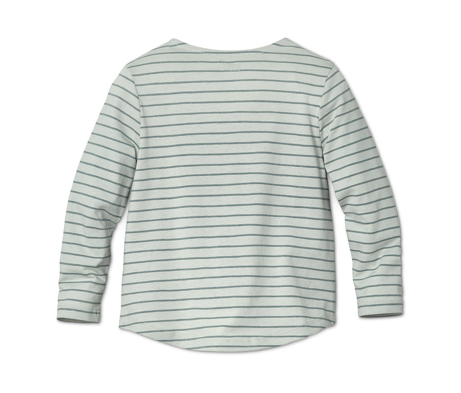 Pasiasta bluzka z długim rękawem z bawełnianego dżerseju.