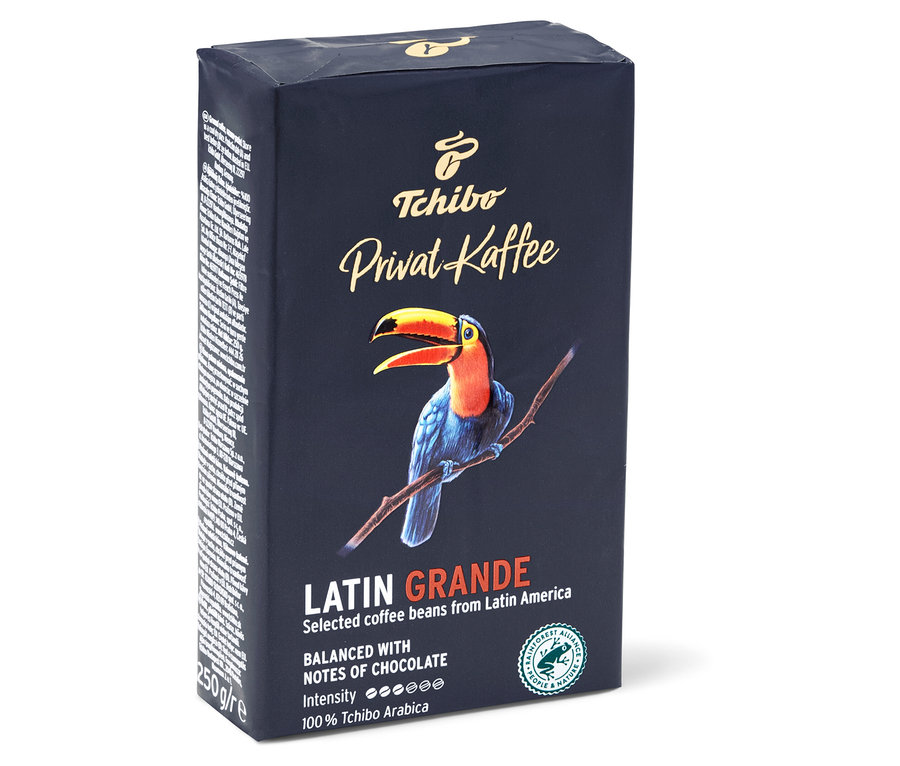 Opakowanie kawy mielonej Privat Kaffee, Latin Grande, 250 g.