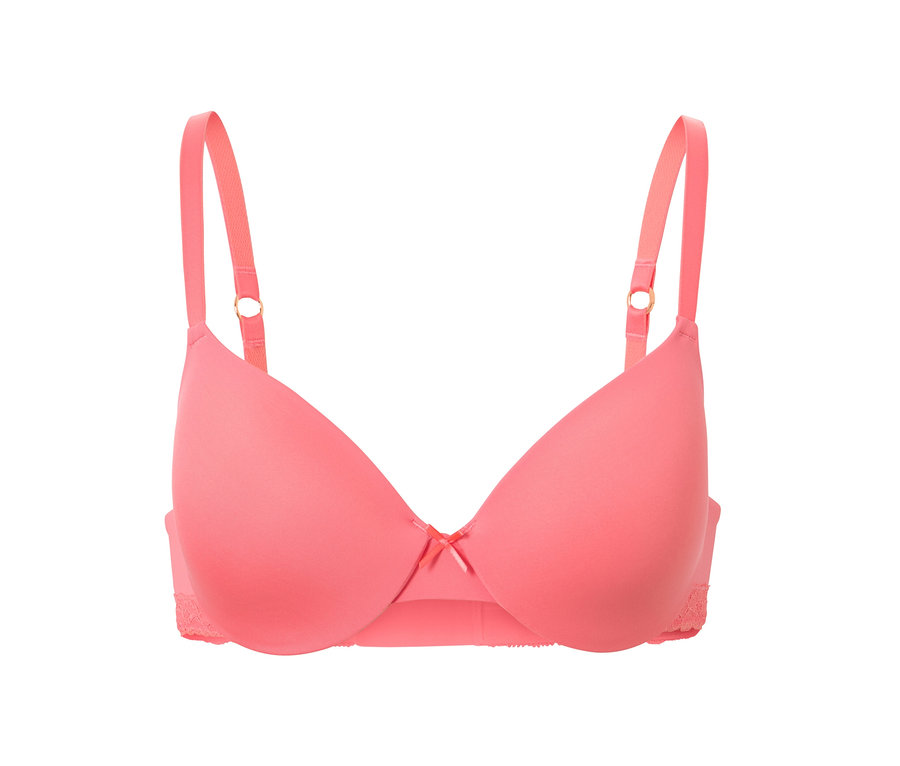 Biustonosz typu T-shirt w kolorze papai.