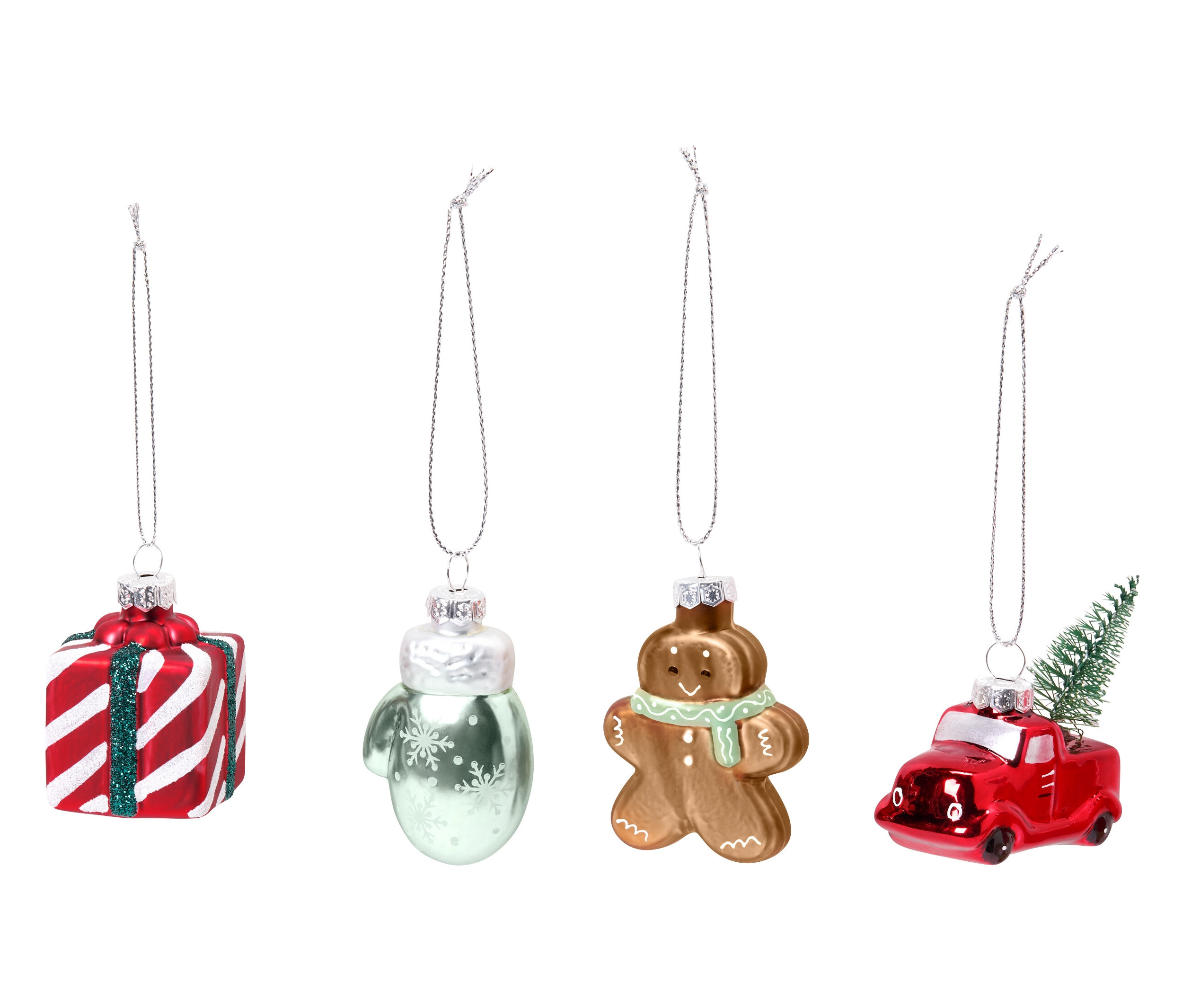 Tchibo - Zawieszki świąteczne - kolor: brązowy/zielony