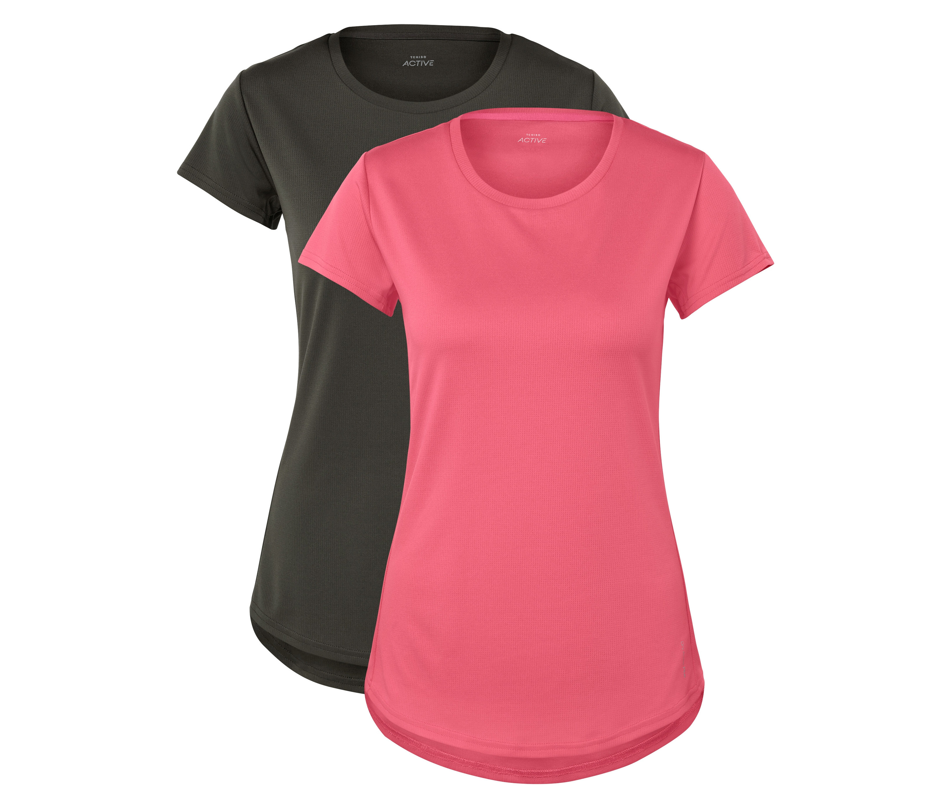 Tchibo - Koszulki funkcyjne, zielony/różowy