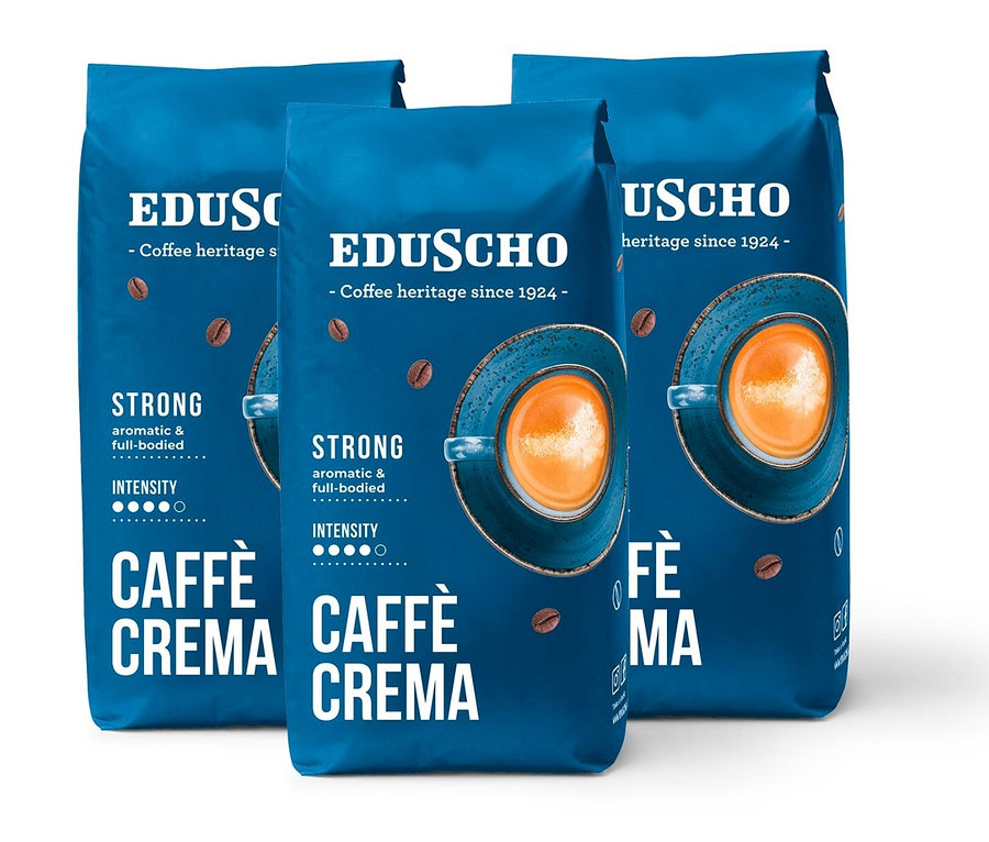 Eduscho Caffè Crema Strong 3 x 1kg