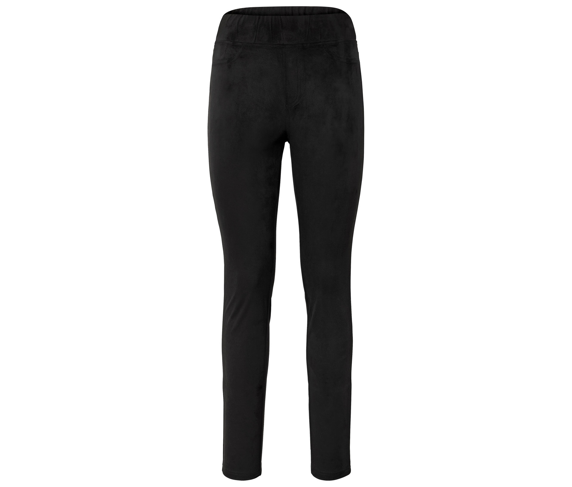 Tchibo - Legginsy stylizowane na zamszowe- czarny