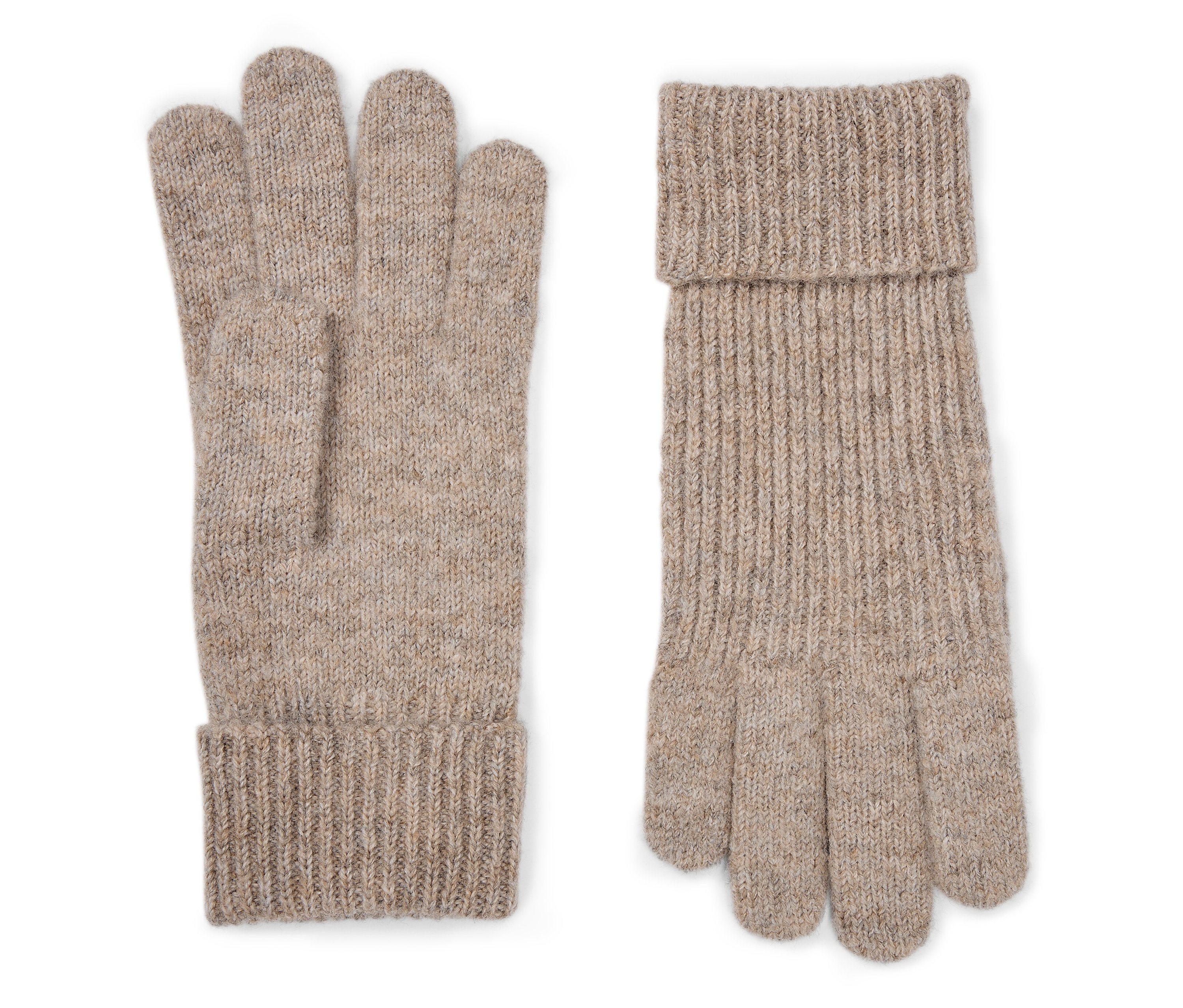 Tchibo - Rękawiczki z dzianiny, beżowy