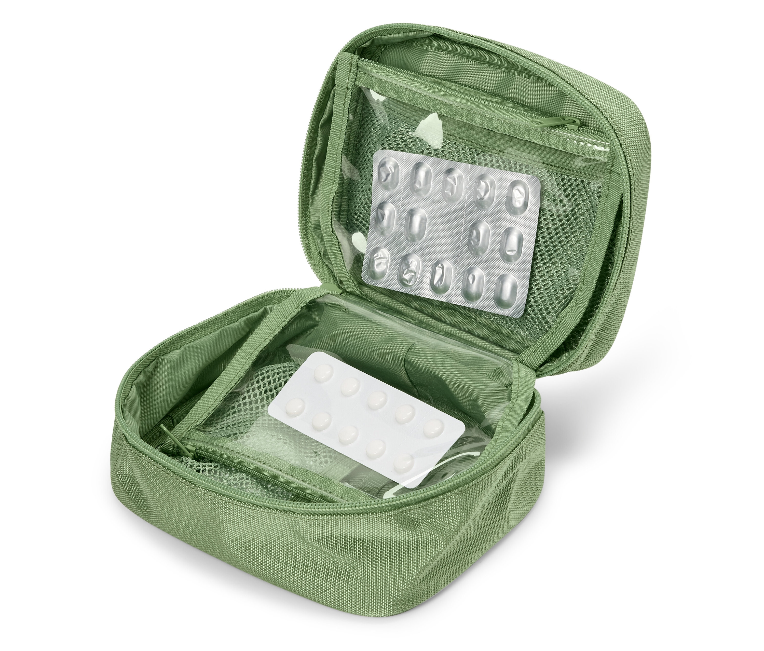 Tchibo - Torba na leki - kolor: beżowy/zielony