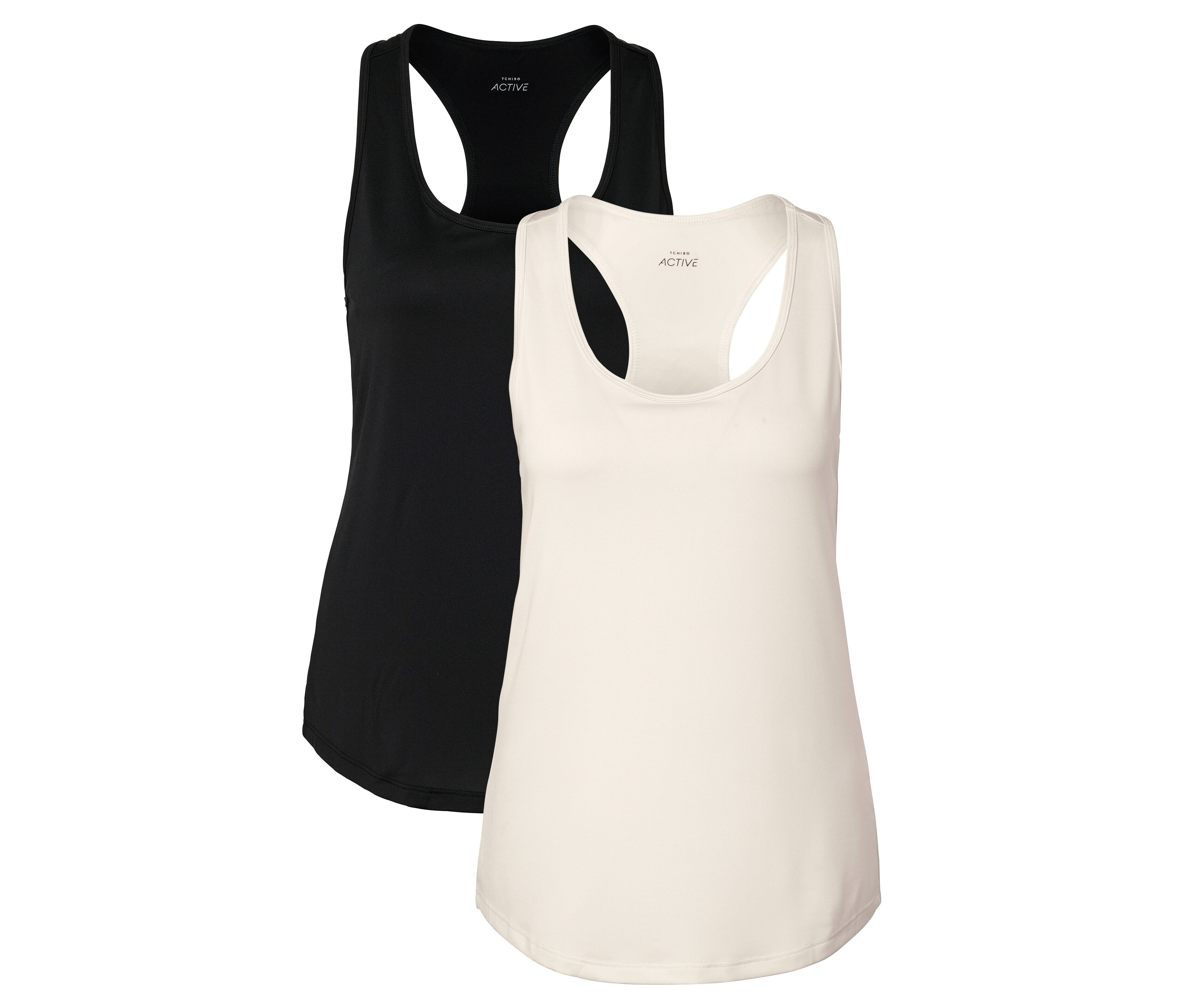 Tchibo - Topy funkcyjne- niebieski/żółty