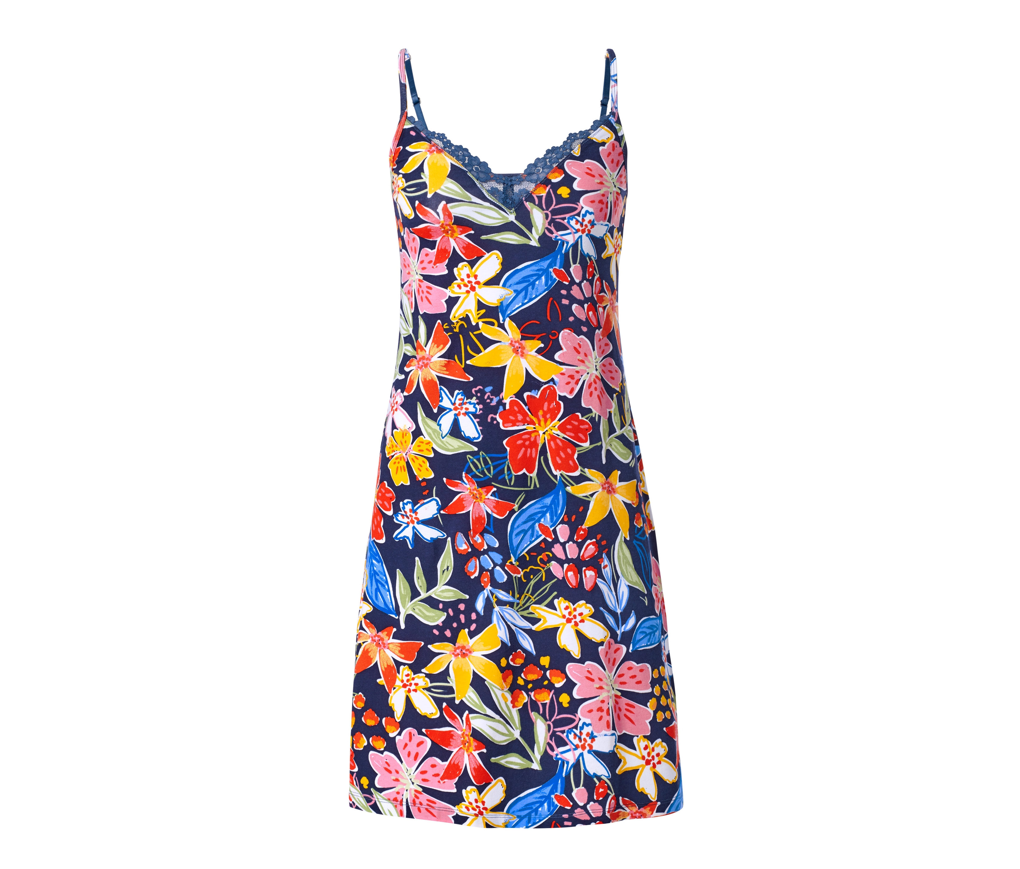 Tchibo - Koszula nocna na ramiączkach, niebieski/z nadrukiem