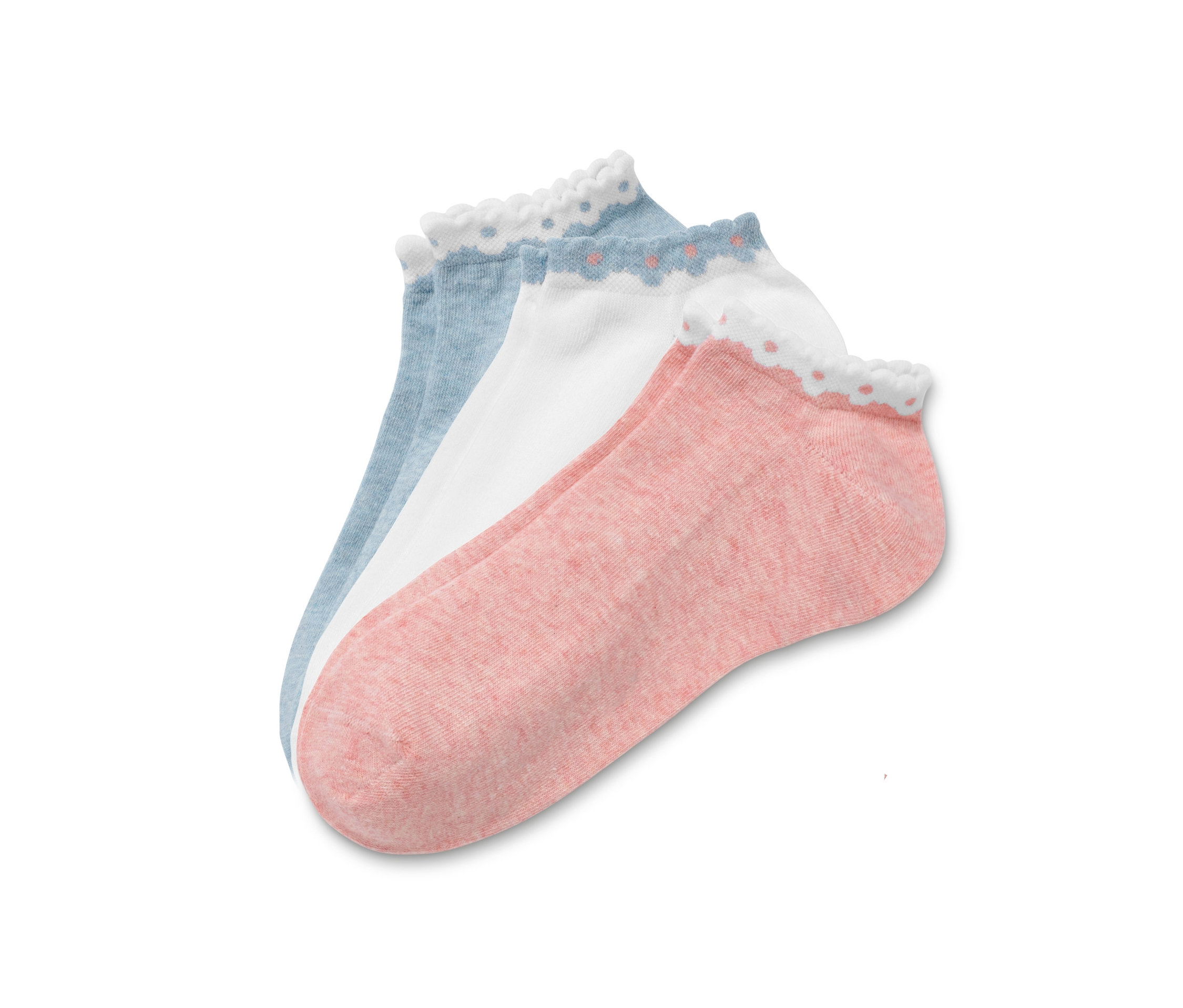 Tchibo - Krótkie skarpetki- niebieski/różowy