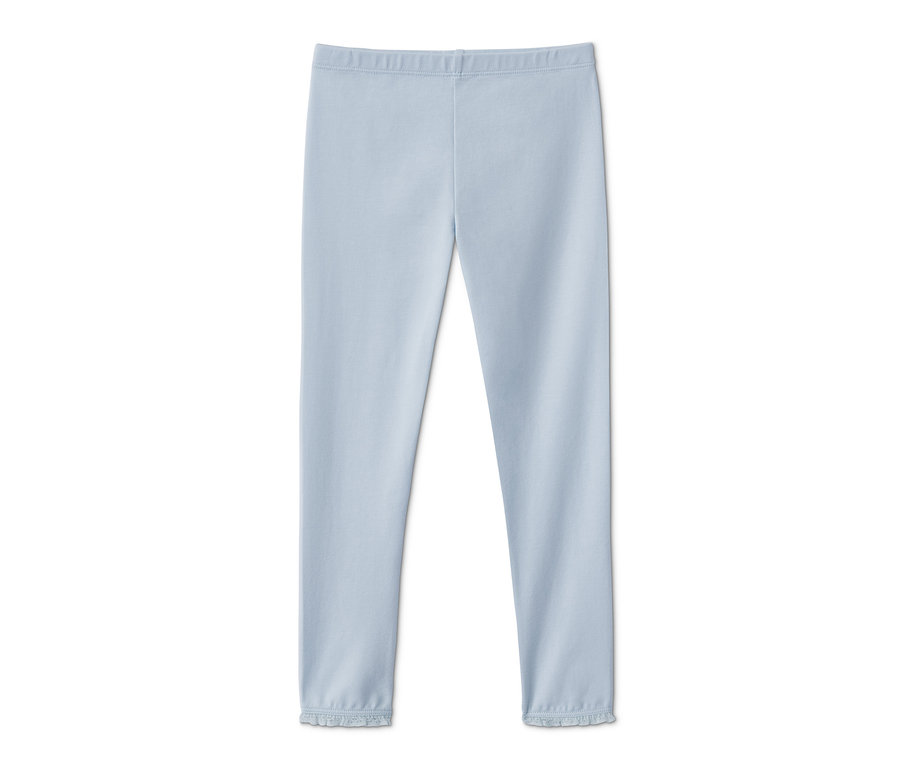 Jasnoniebieskie, gładkie Legginsy, 2 SZTUKI.