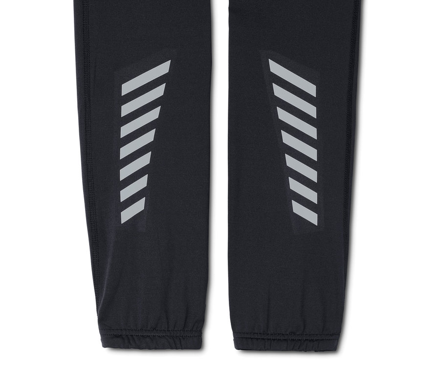 Szczegół spodni rowerowych.