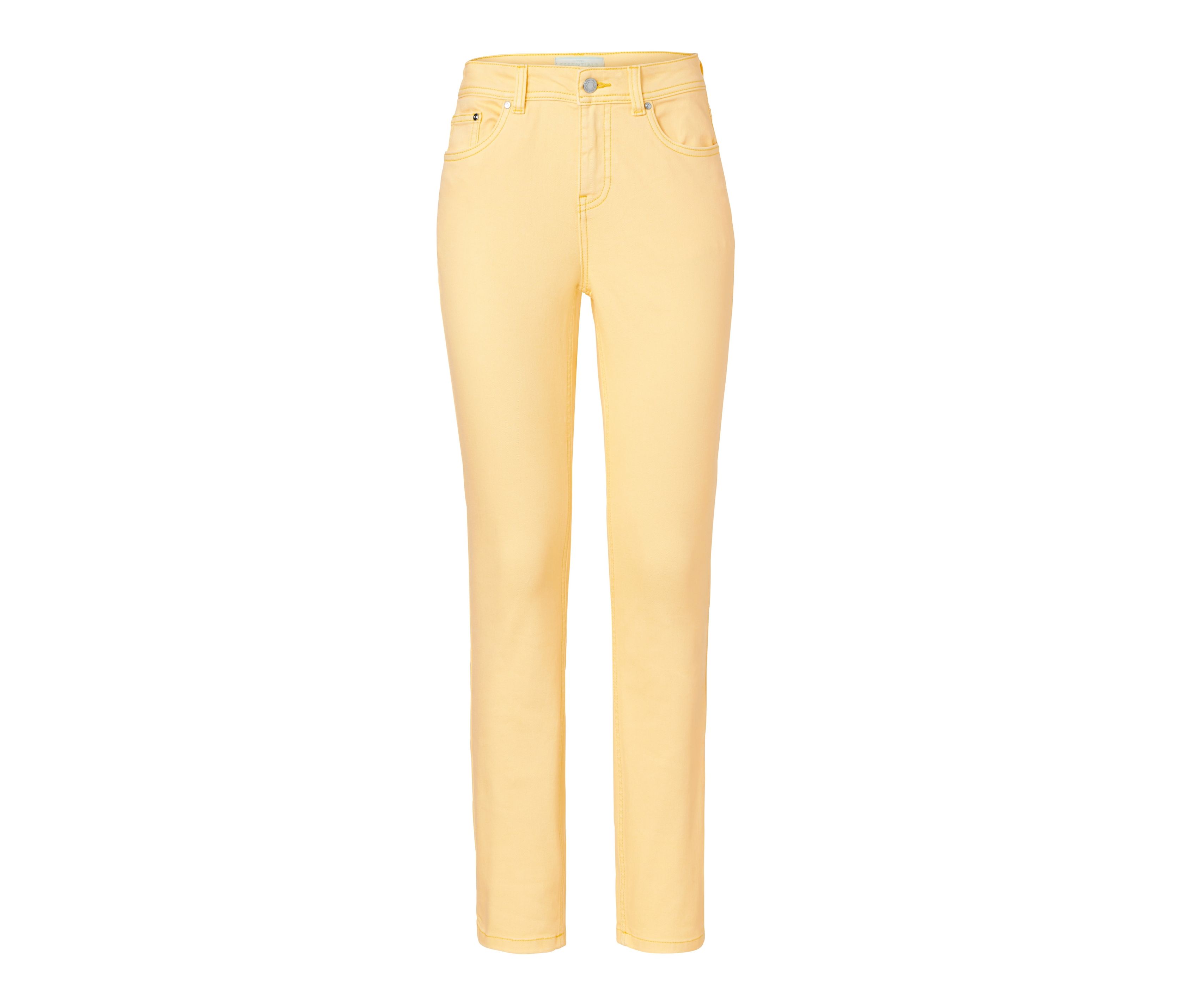 Tchibo - Spodnie dżinsowe o kroju slim fit, żółty