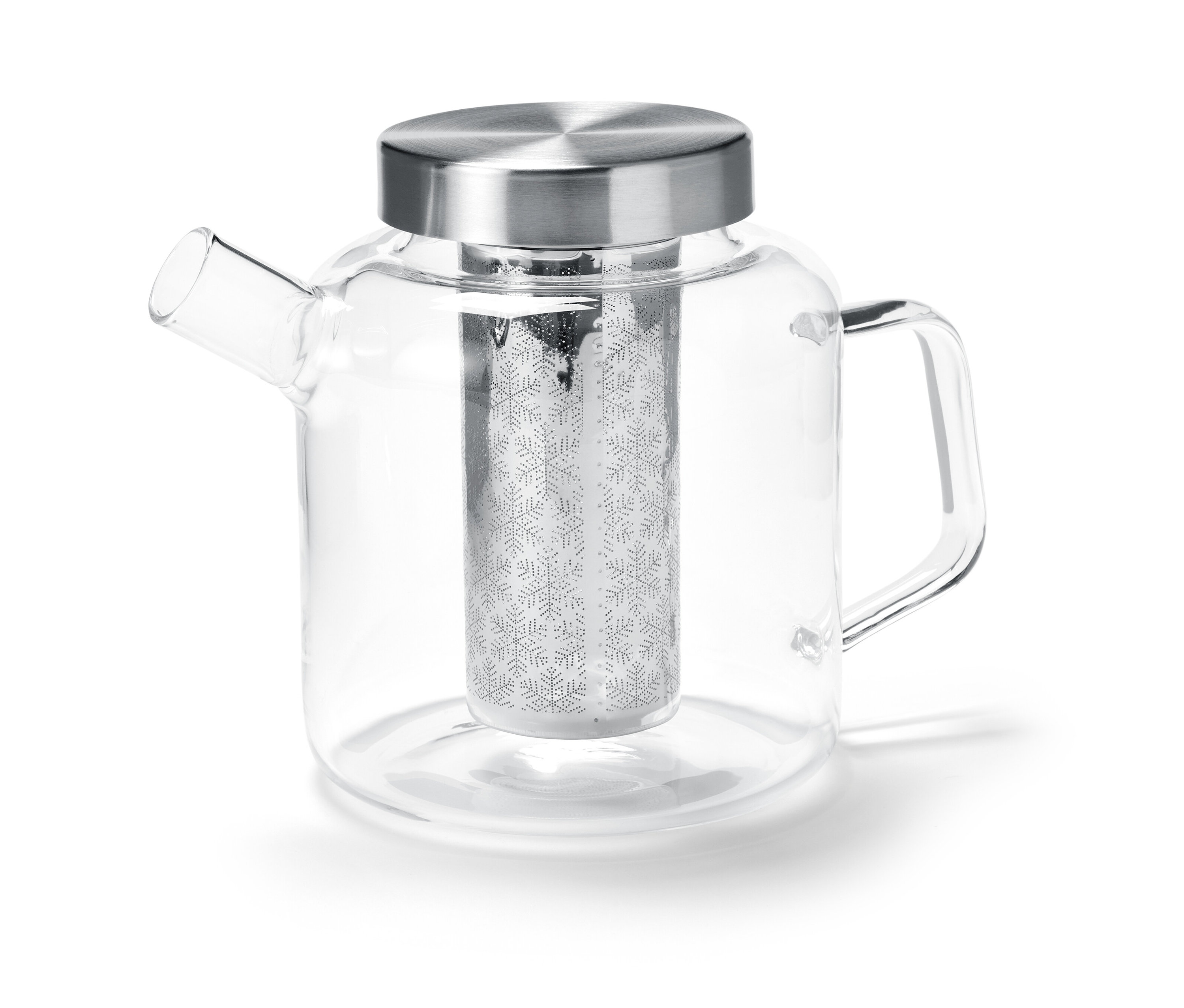 Tchibo - Dzbanek do herbaty - kolor: srebrny/biały