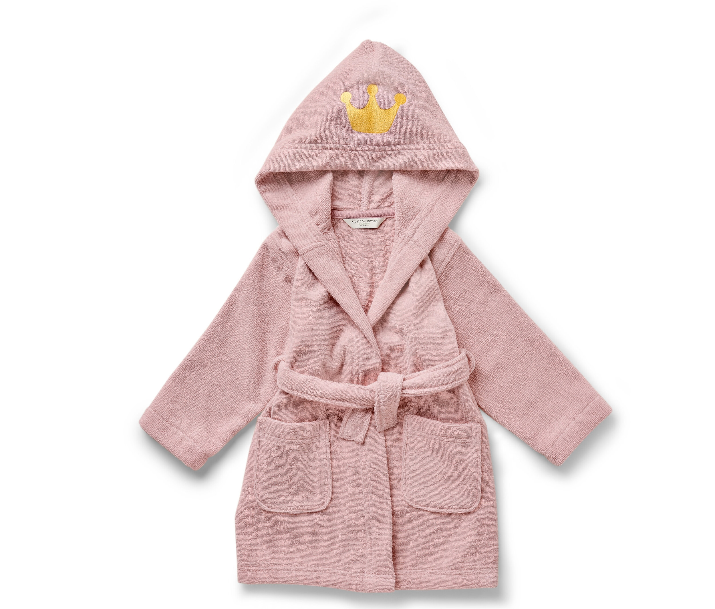 Tchibo - Szlafrok dziecięcy- żółty/różowy