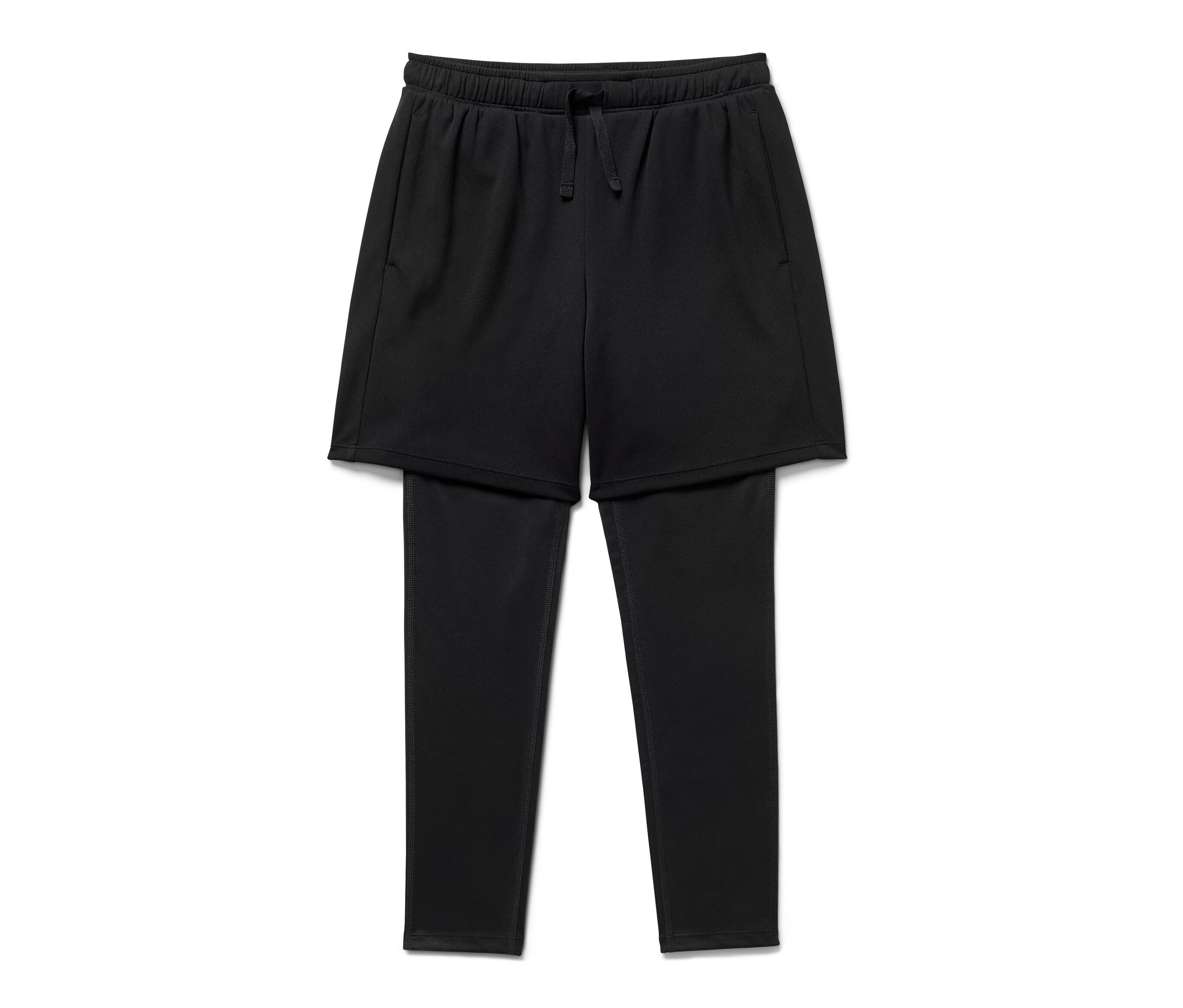 Tchibo - Legginsy sportowe z szortami, czarny