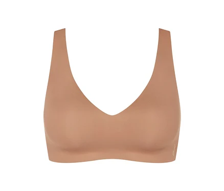Miękki biustonosz sloggi ZERO Feel 2.0 w kolorze nostalgic brown.