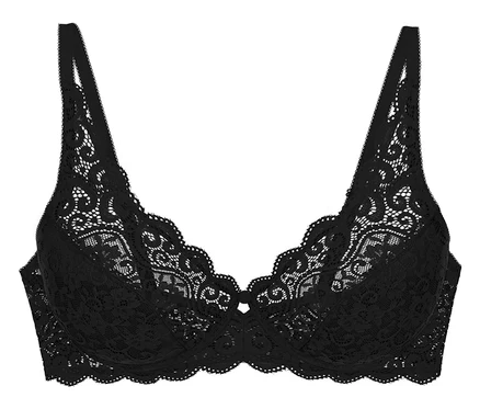 Czarny biustonosz Triumph „Amourette W”.