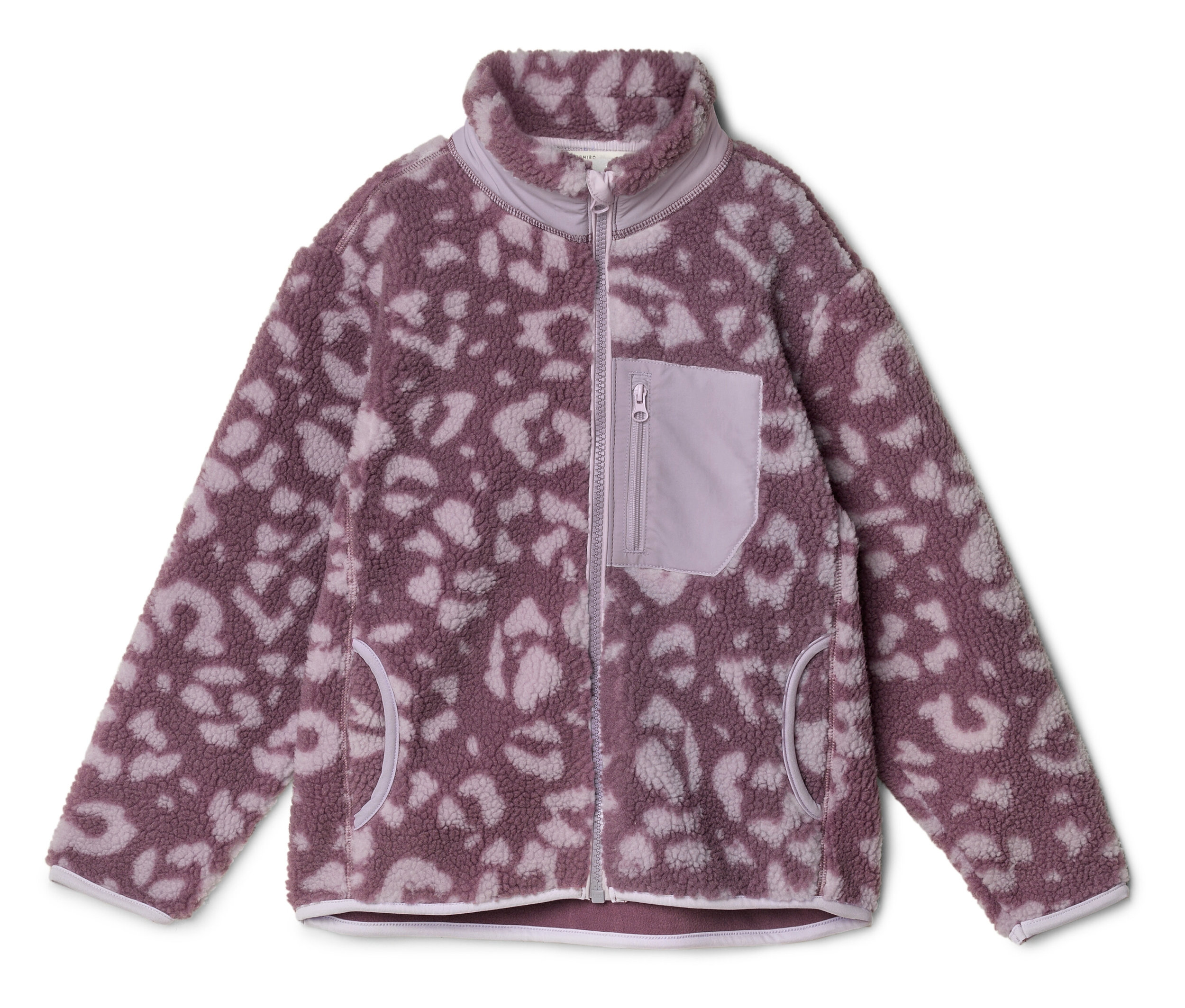 Tchibo - Dziecięca bluza rozpinana z pluszowego polaru, fioletowa