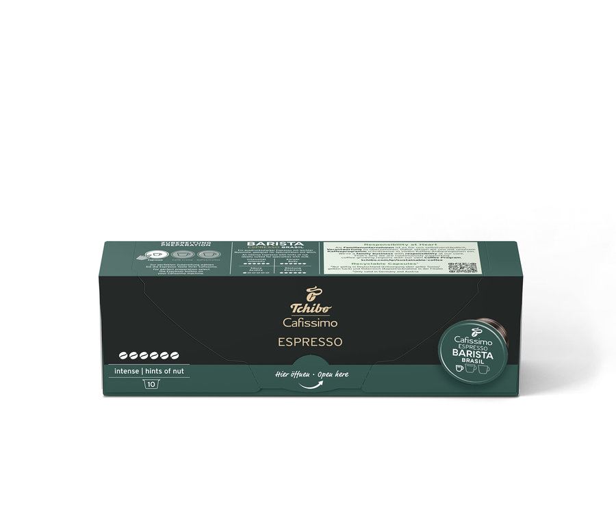 Opakowanie kapsułek Cafissimo Barista Espresso Brasil.