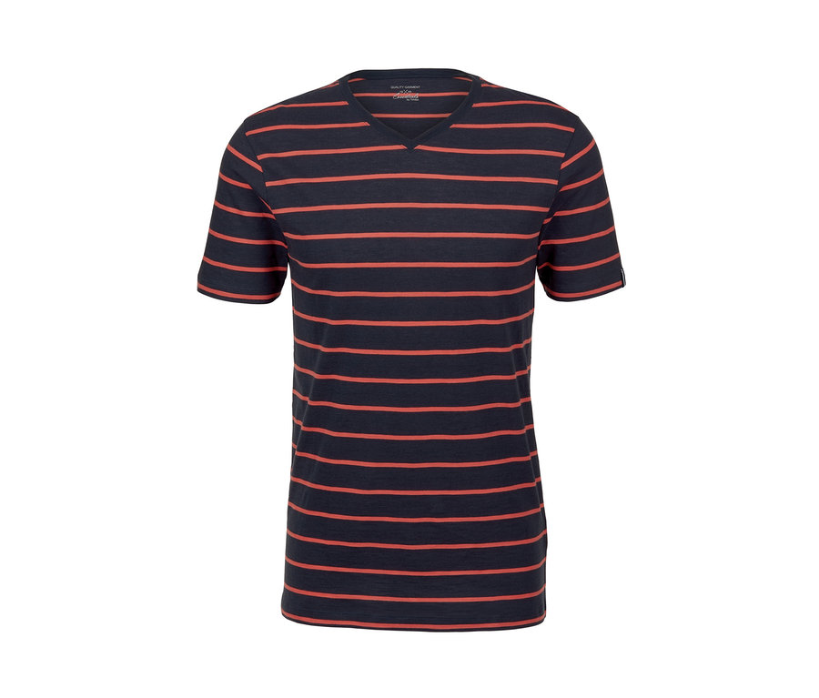 Koszulka w paski z dekoltem w kształcie litery V, 2 sztuki