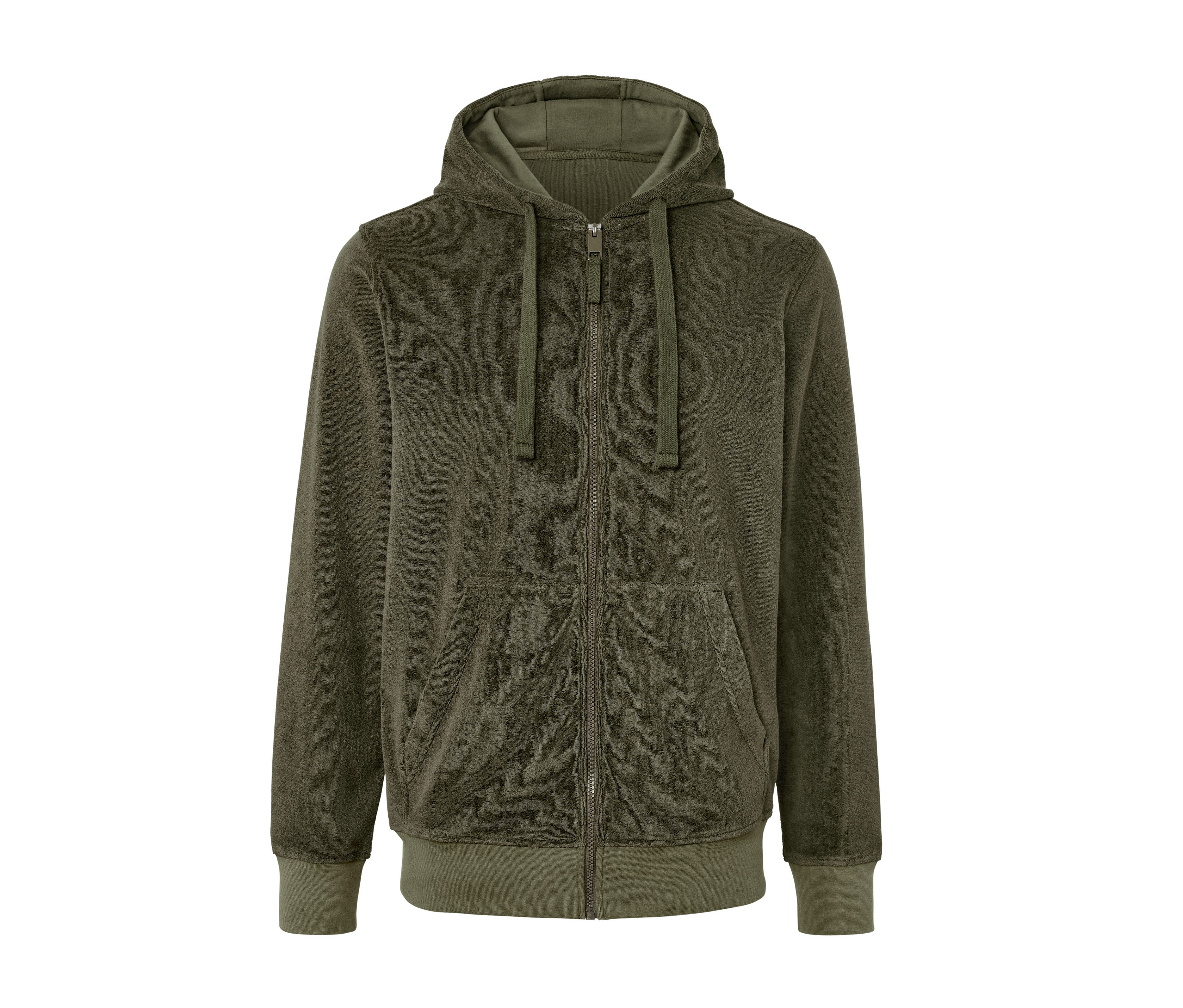 Tchibo - Bluza z kapturem z tkaniny frotté, zielony