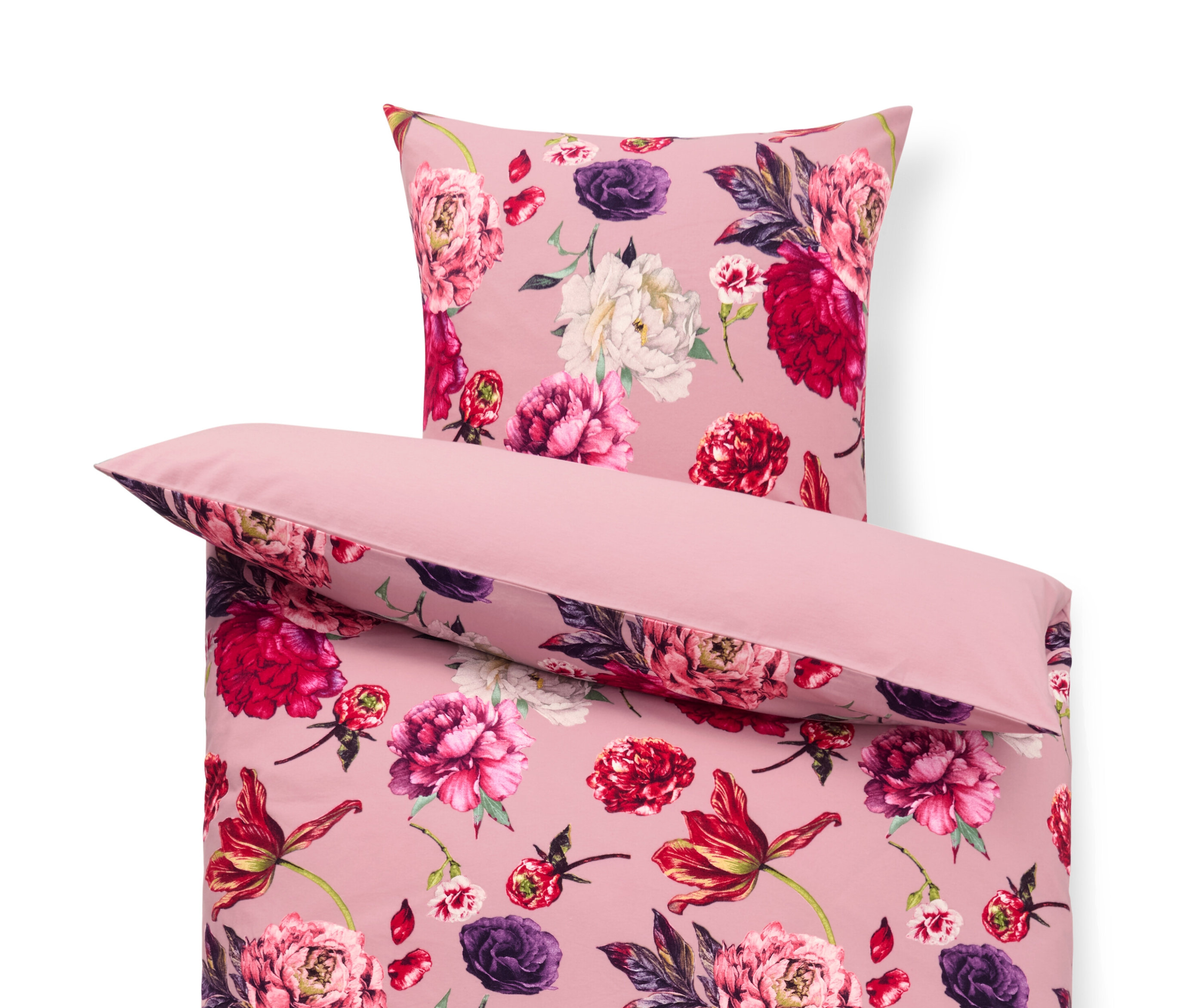 Tchibo - Pościel z flaneli - kolor: różowy