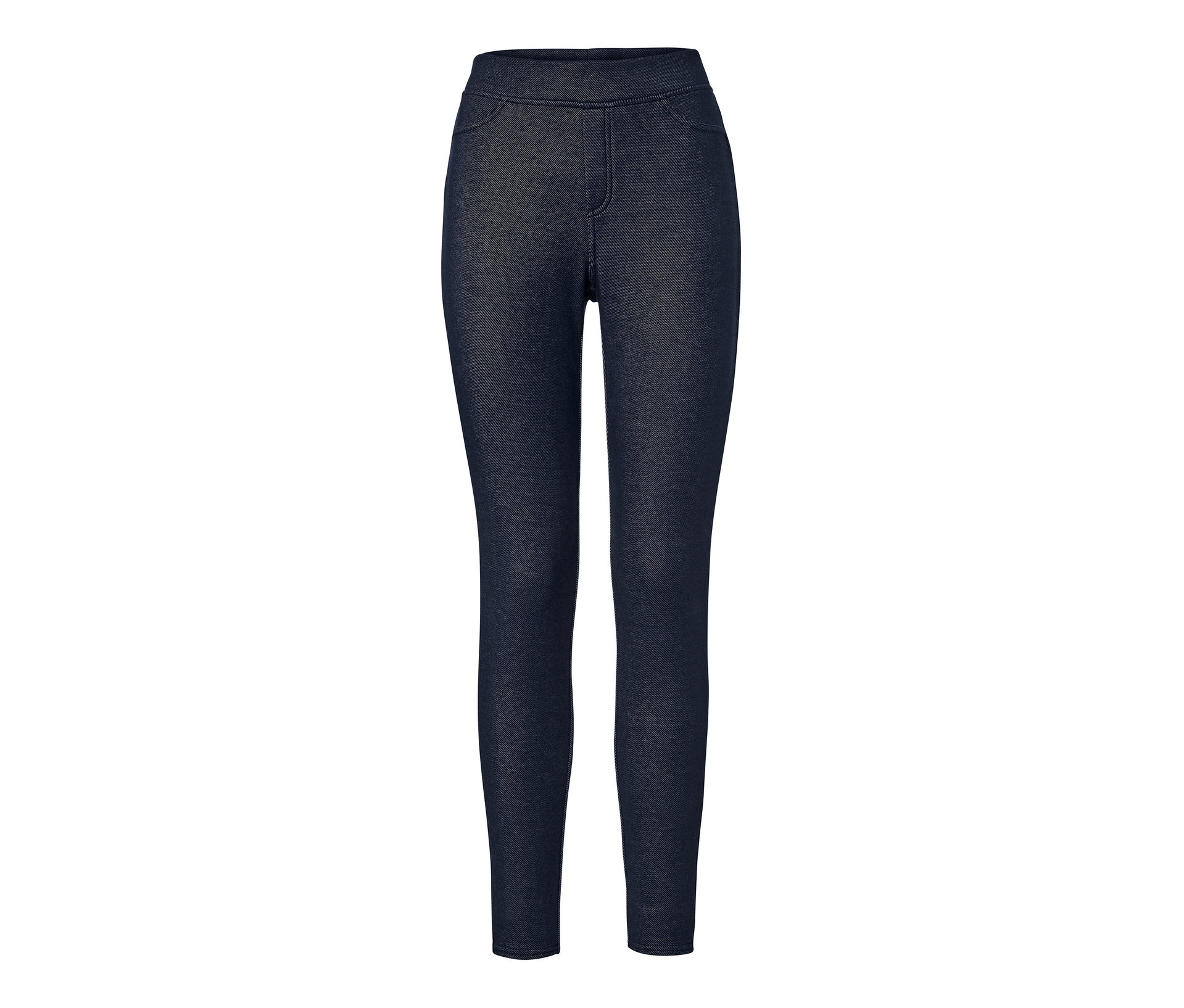 Tchibo - Ocieplane legginsy stylizowane na dżinsy- niebieski